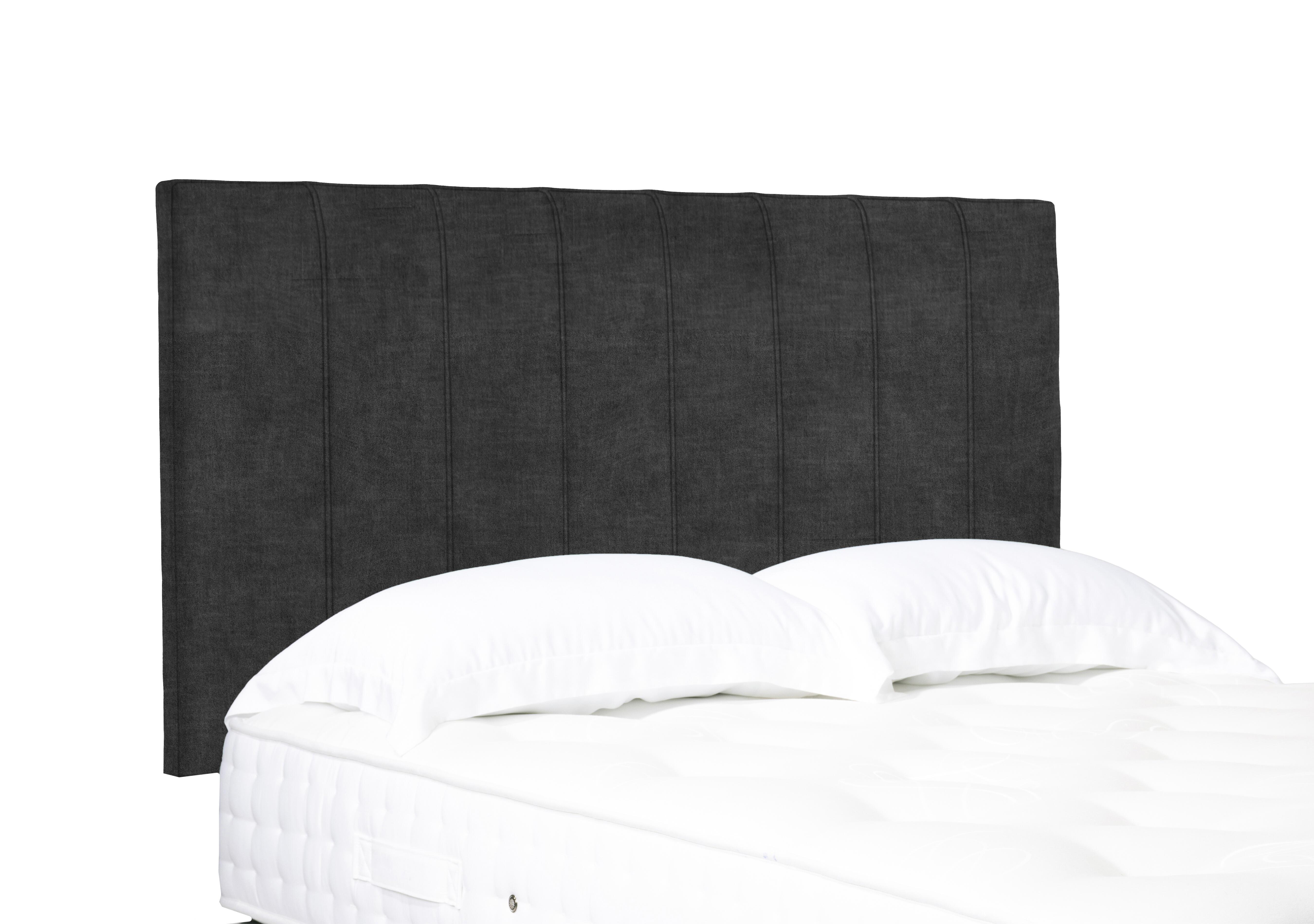 Artisan Collection Axel High Strutted Headboard in Queens Ash Grey on Furniture Village