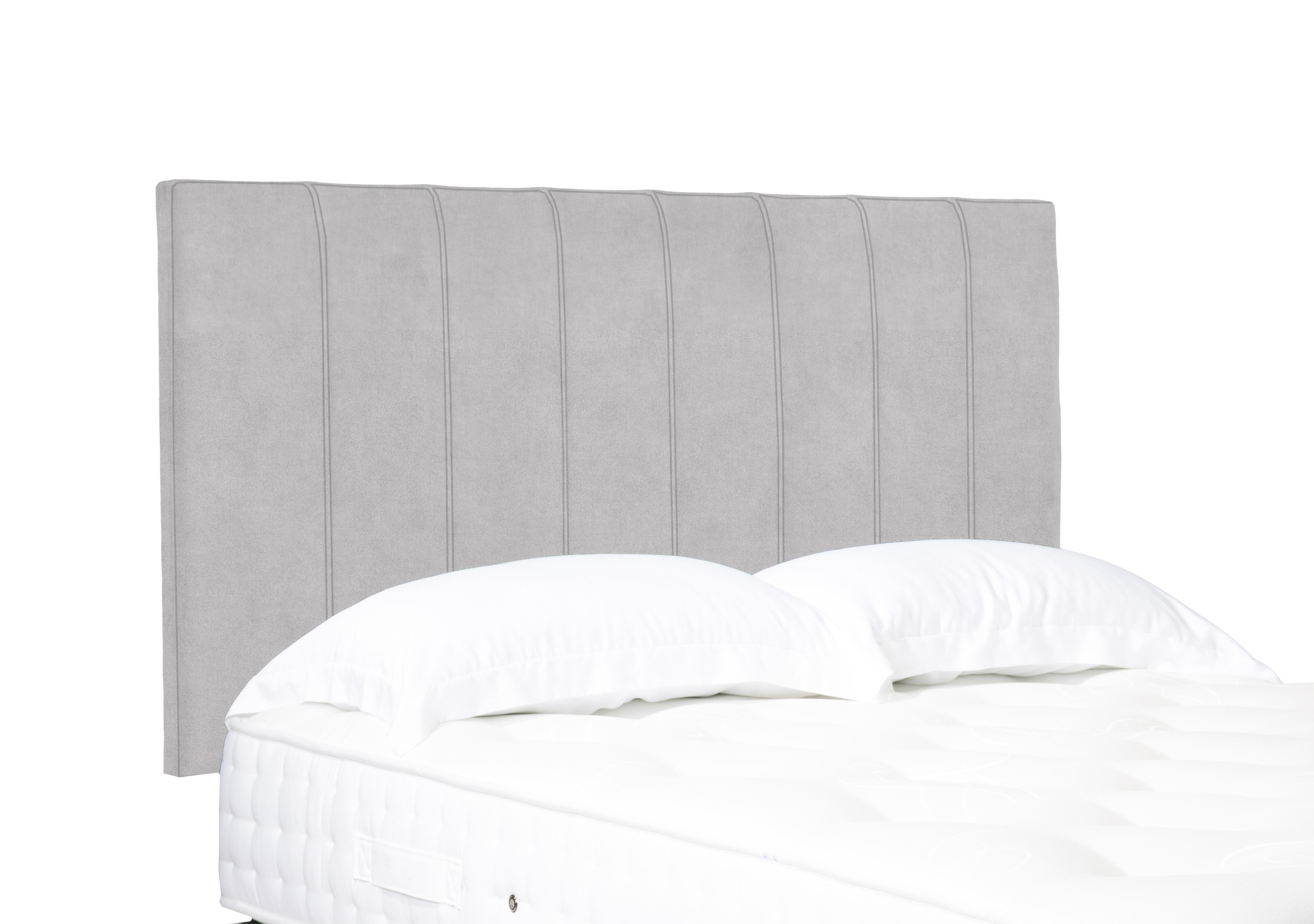 Artisan Collection Axel High Strutted Headboard in Queens Pebble on Furniture Village