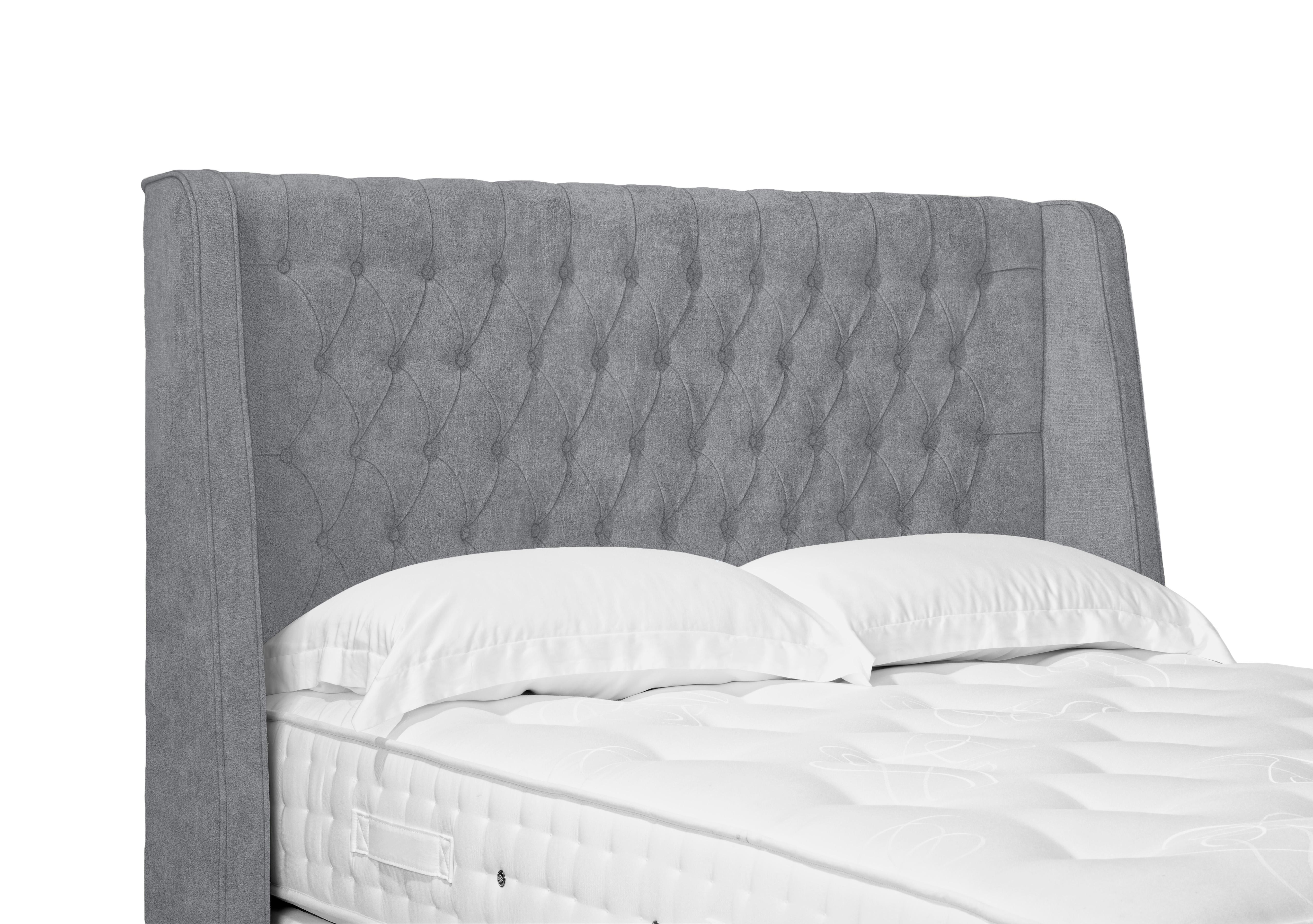 Belgrave High Floor Standing Headboard in 806 Simply Zinc on Furniture Village