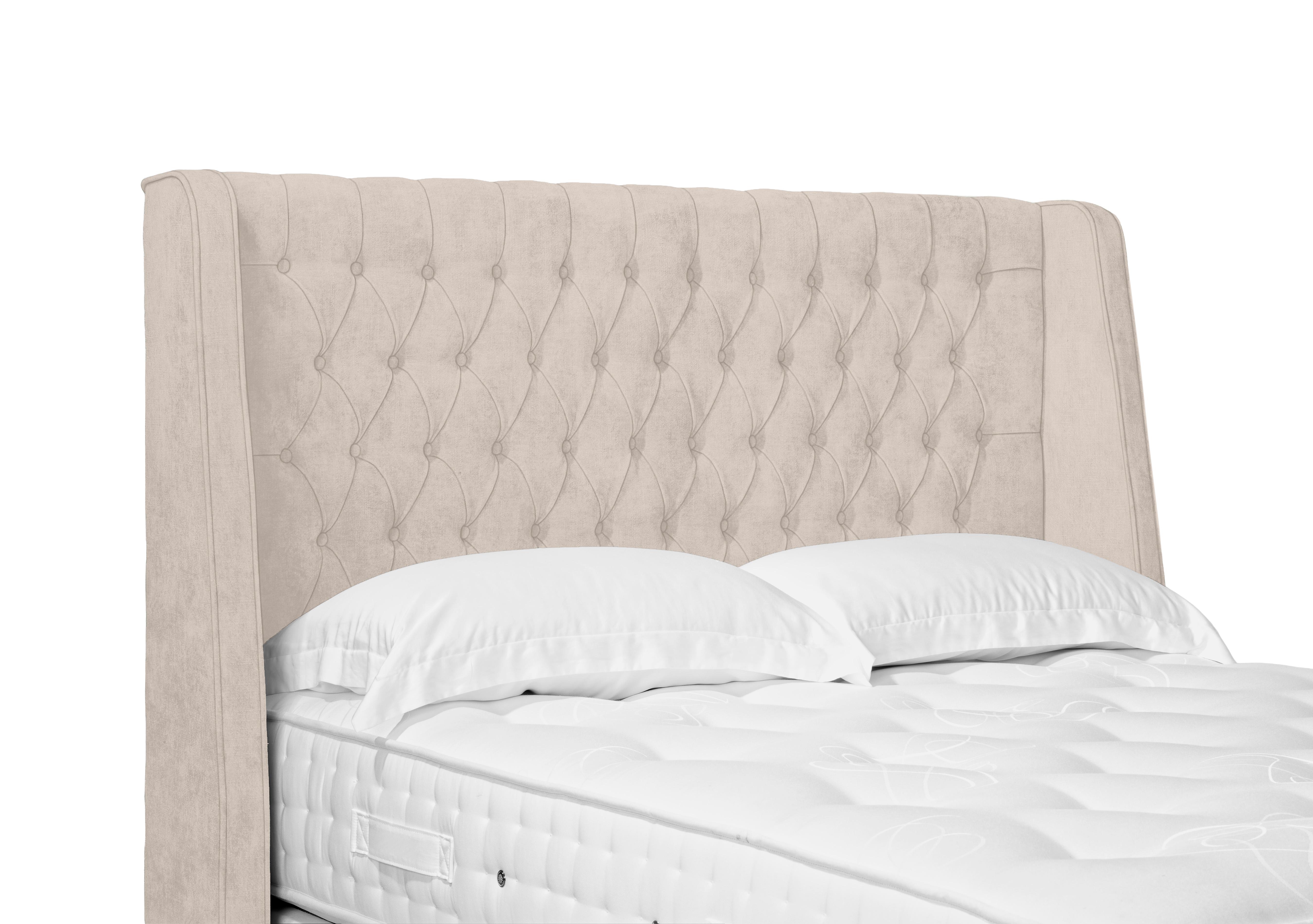 Artisan Collection Belgrave High Floor Standing Headboard in 901 Sandstone Pearl on Furniture Village