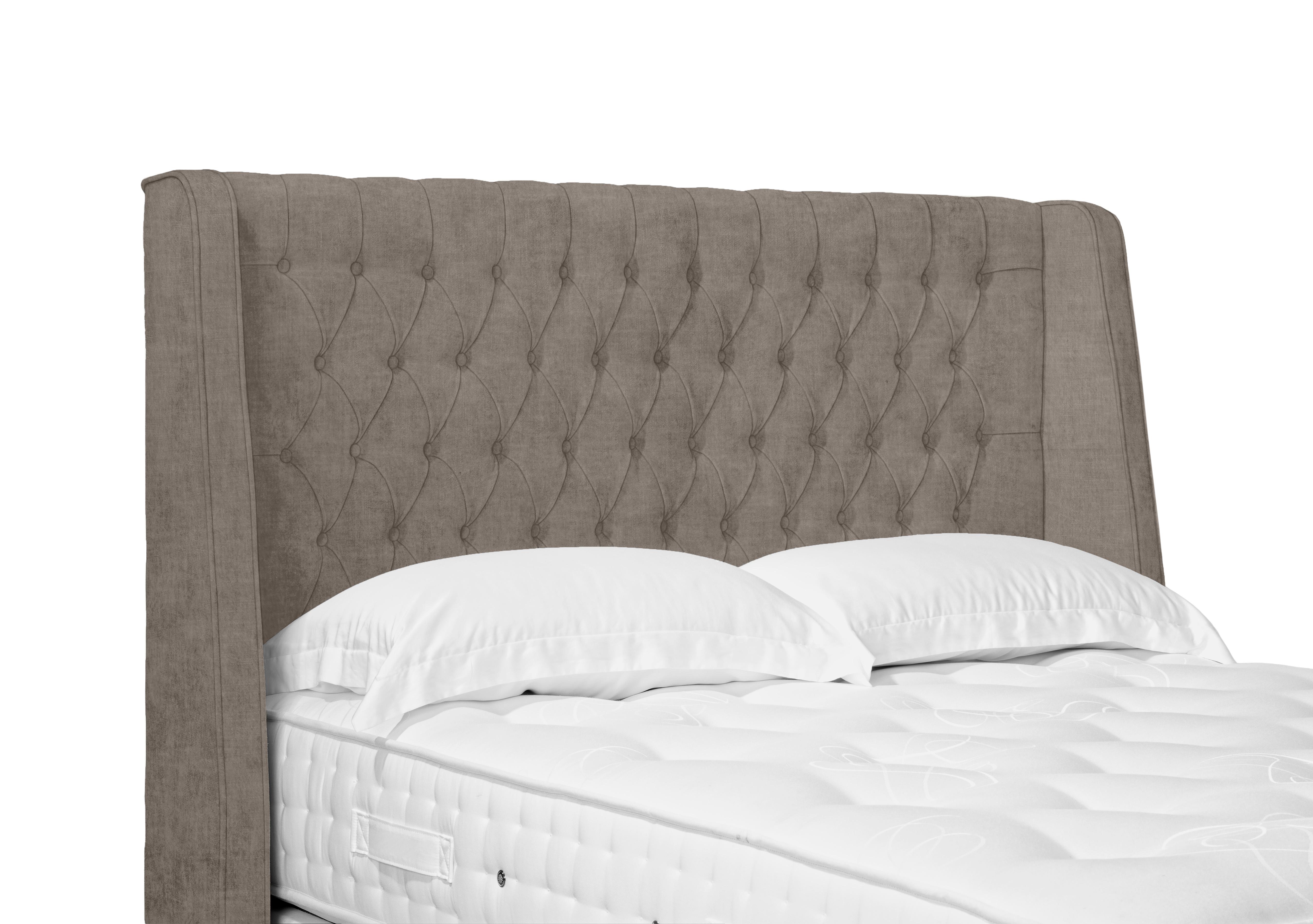 Artisan Collection Belgrave High Floor Standing Headboard in 904 Warm Onyx on Furniture Village