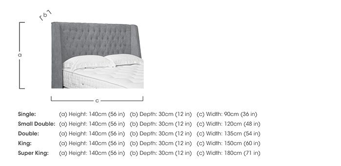 Belgrave High Floor Standing Headboard in  on Furniture Village