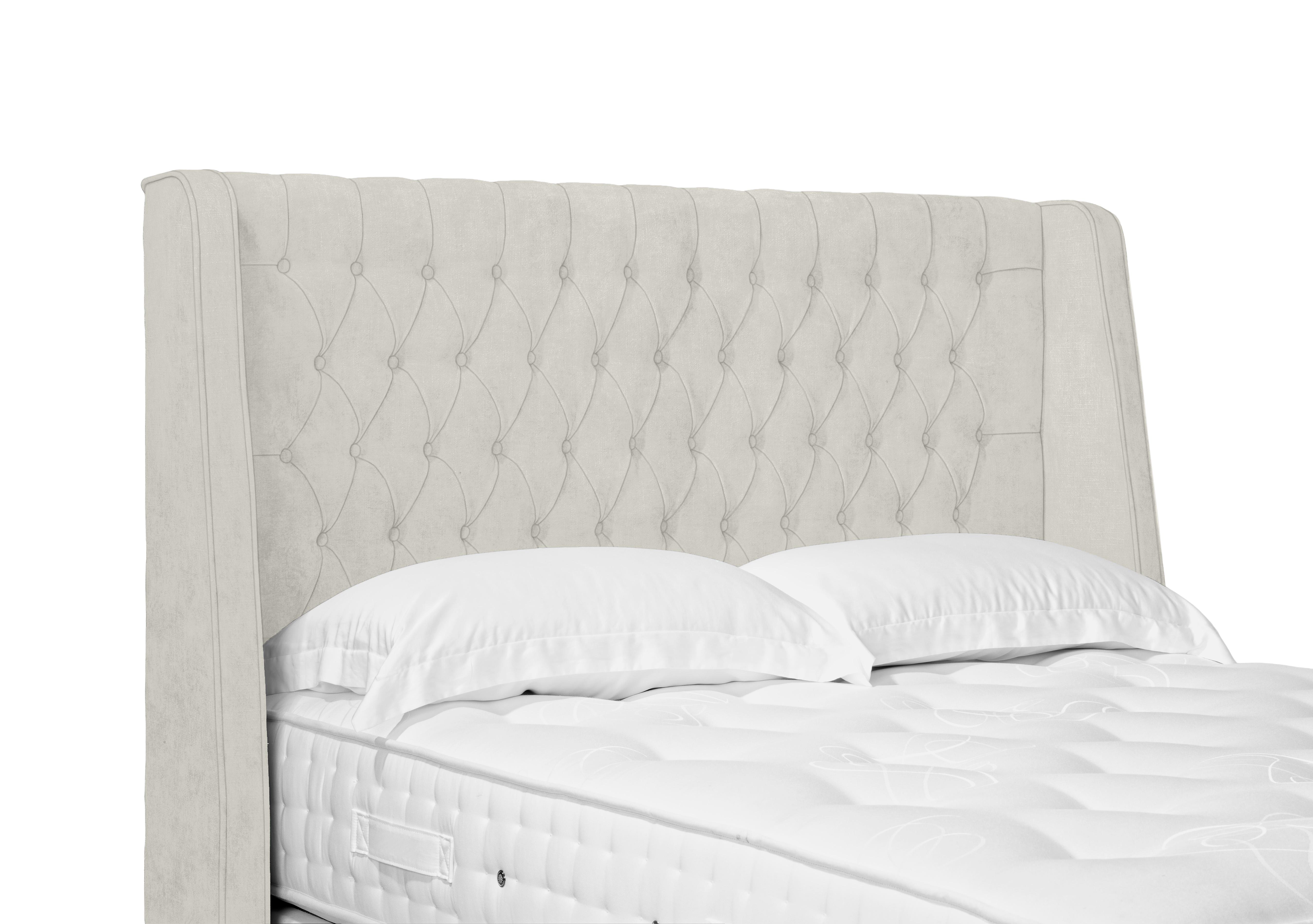 Artisan Collection Belgrave High Floor Standing Headboard in Aston Linen on Furniture Village