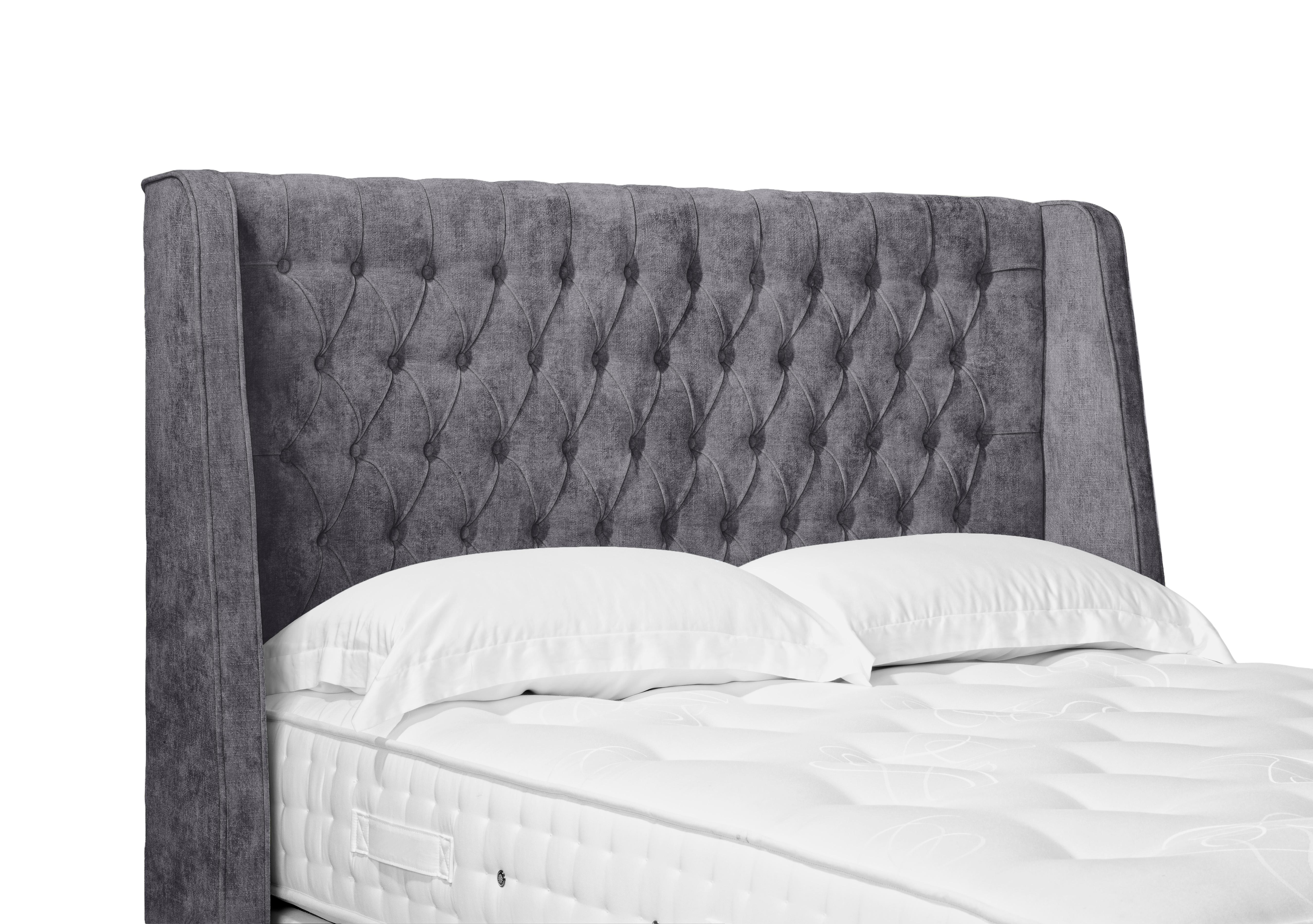 Artisan Collection Belgrave High Floor Standing Headboard in Daytona Grey on Furniture Village