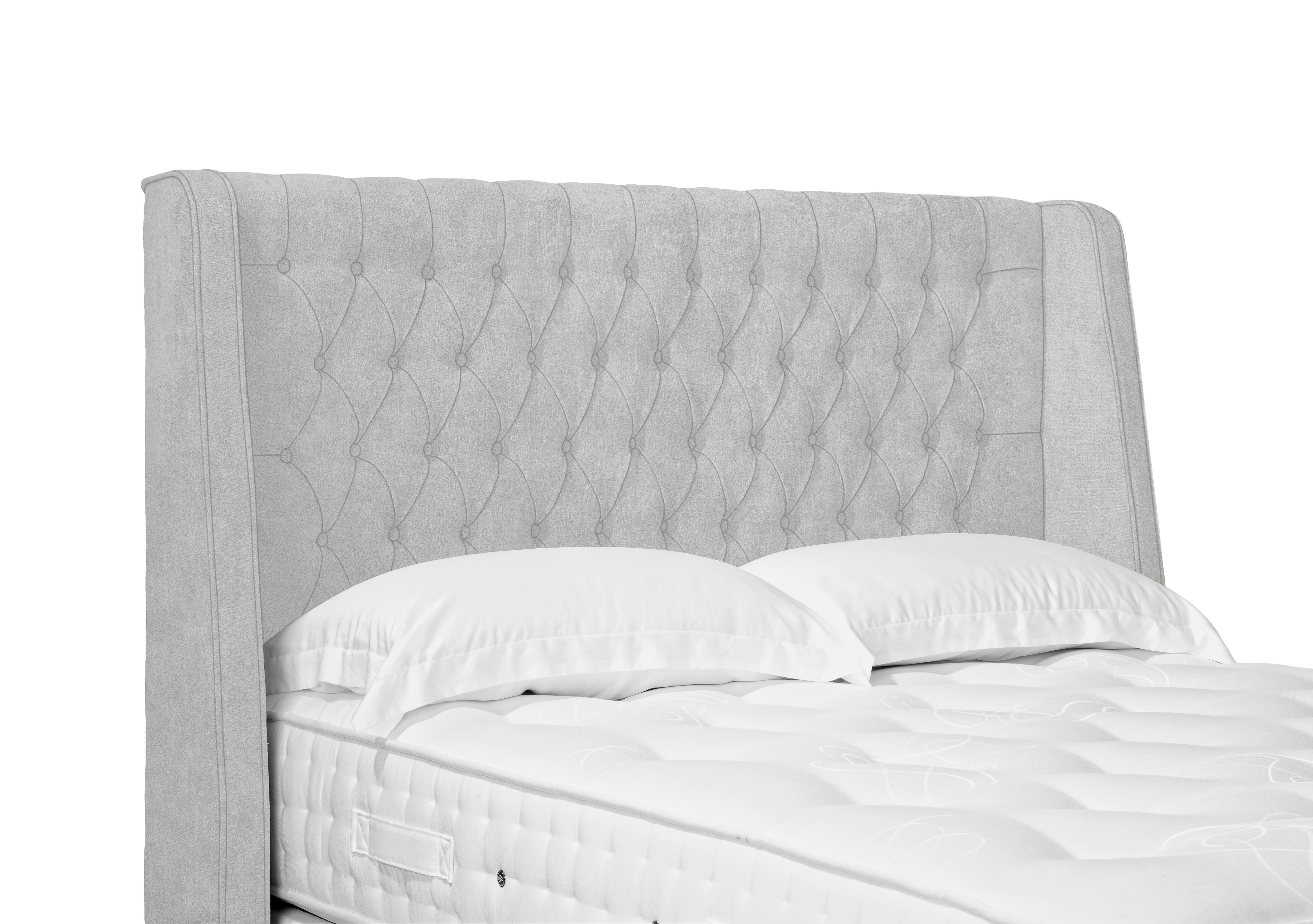 Artisan Collection Belgrave High Floor Standing Headboard in Plain Opal on Furniture Village
