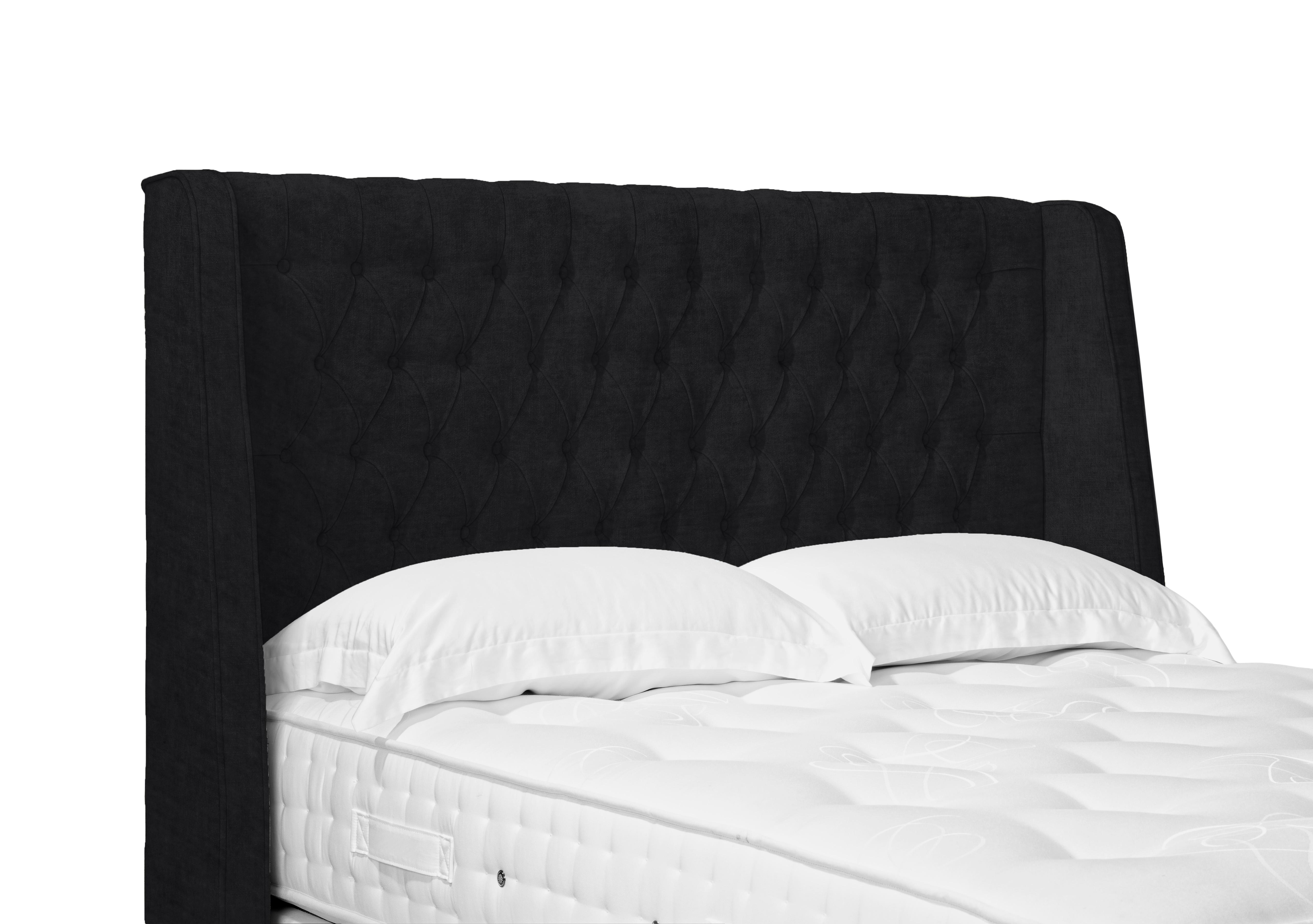 Artisan Collection Belgrave High Floor Standing Headboard in Plush Ebony on Furniture Village