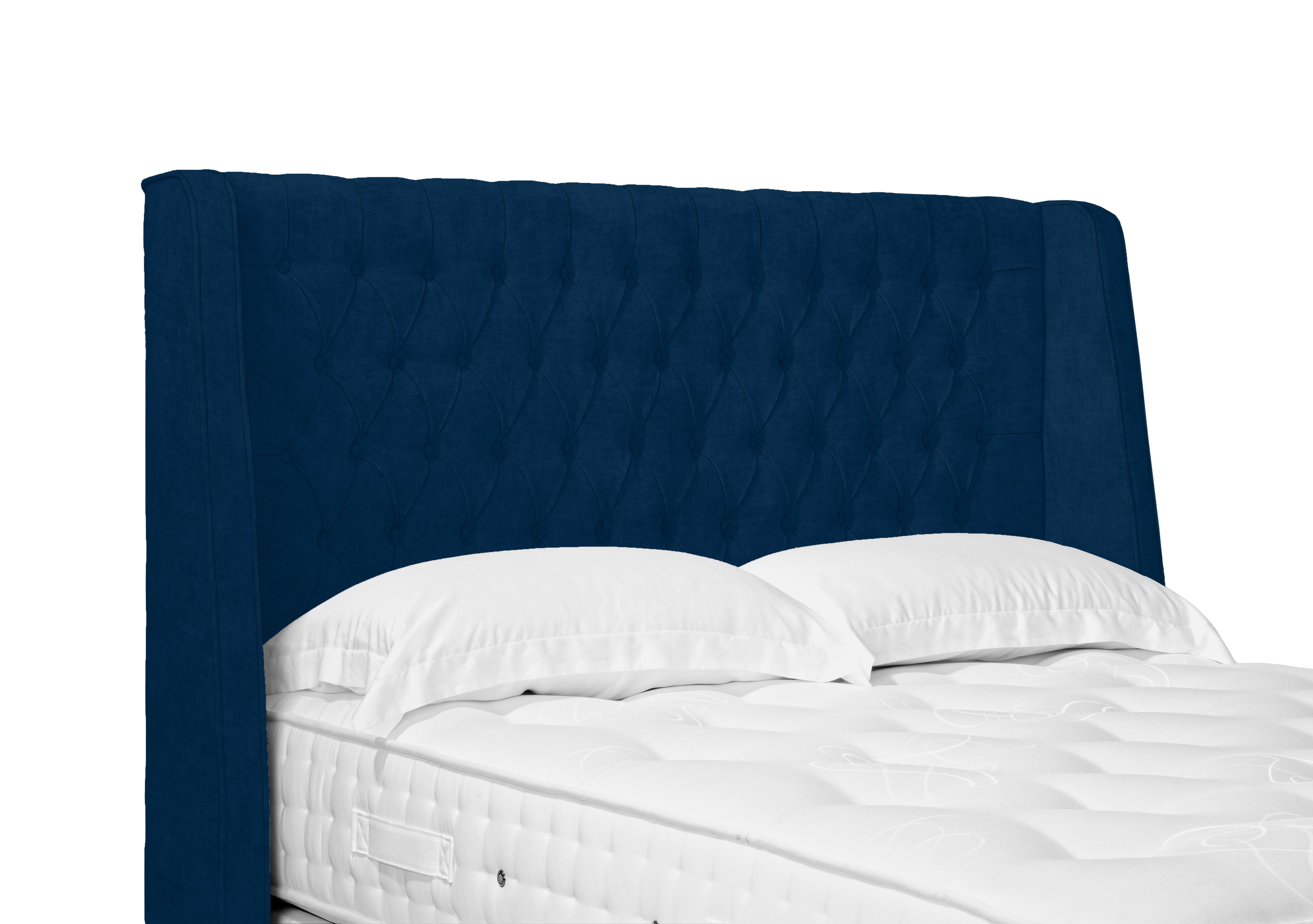 Artisan Collection Belgrave High Floor Standing Headboard in Plush Pacific on Furniture Village
