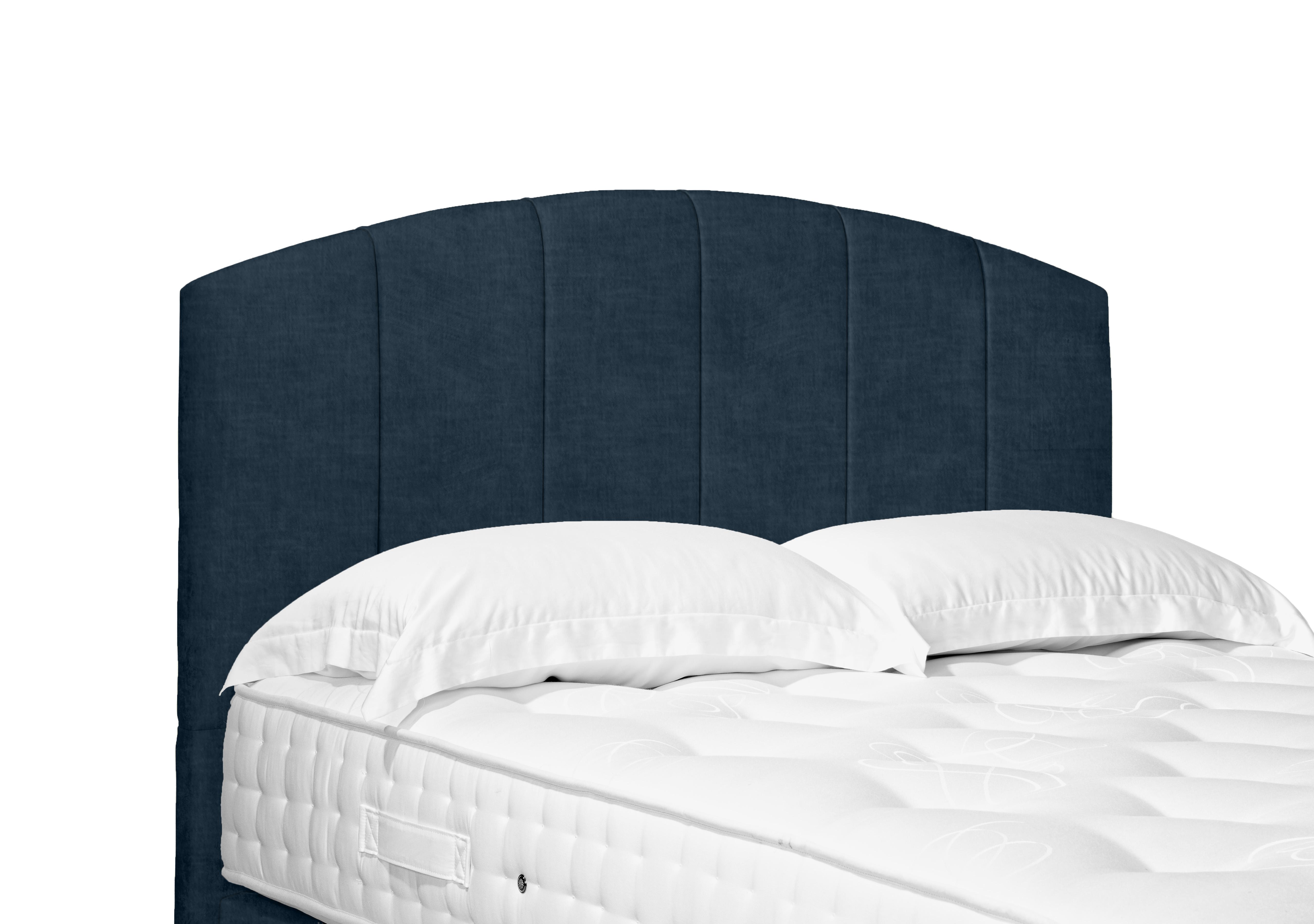 Artisan Collection Bow Standard Floor Standing Headboard in 600 Granite Blue on Furniture Village
