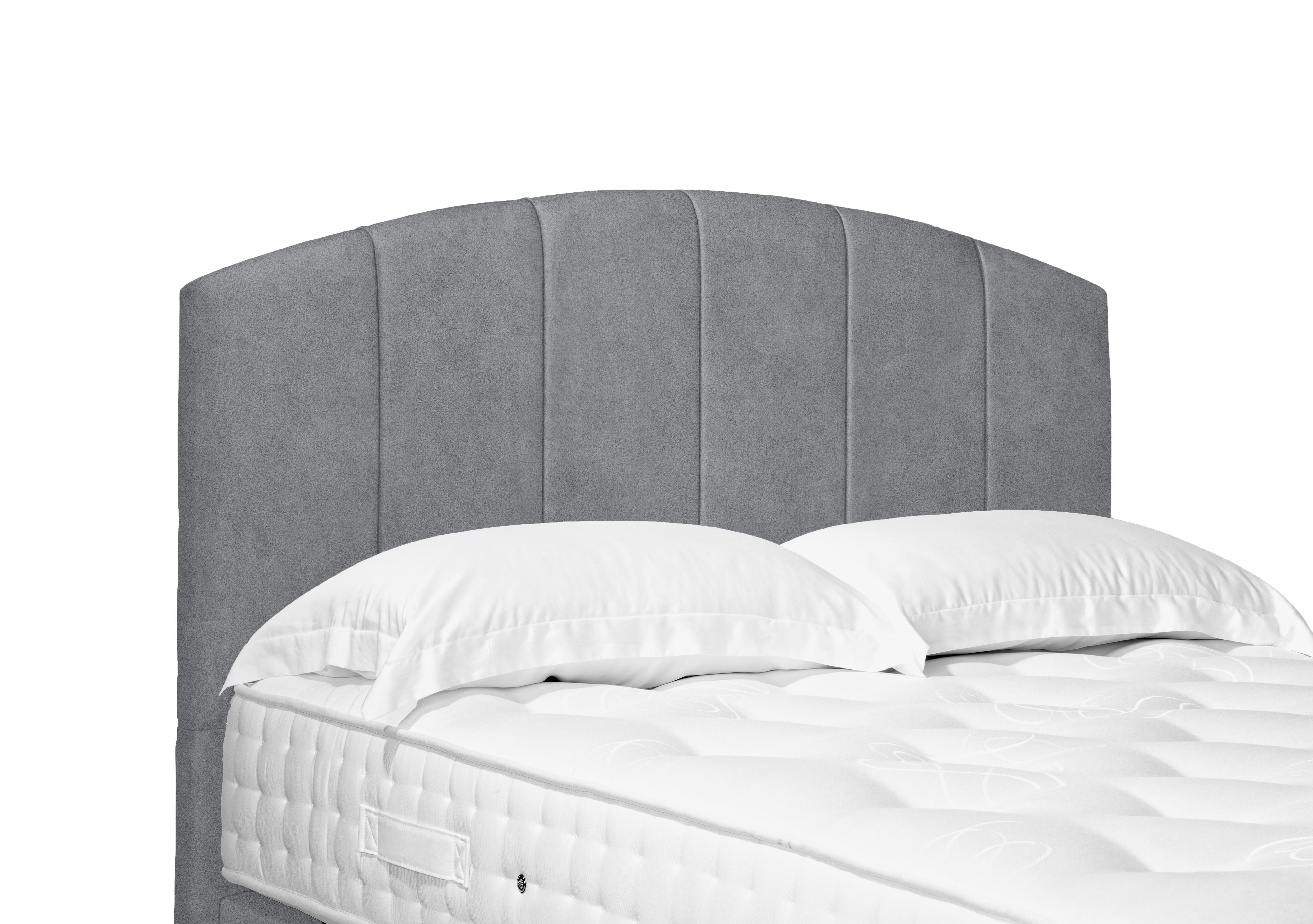 Artisan Collection Bow Standard Floor Standing Headboard in 806 Simply Zinc on Furniture Village