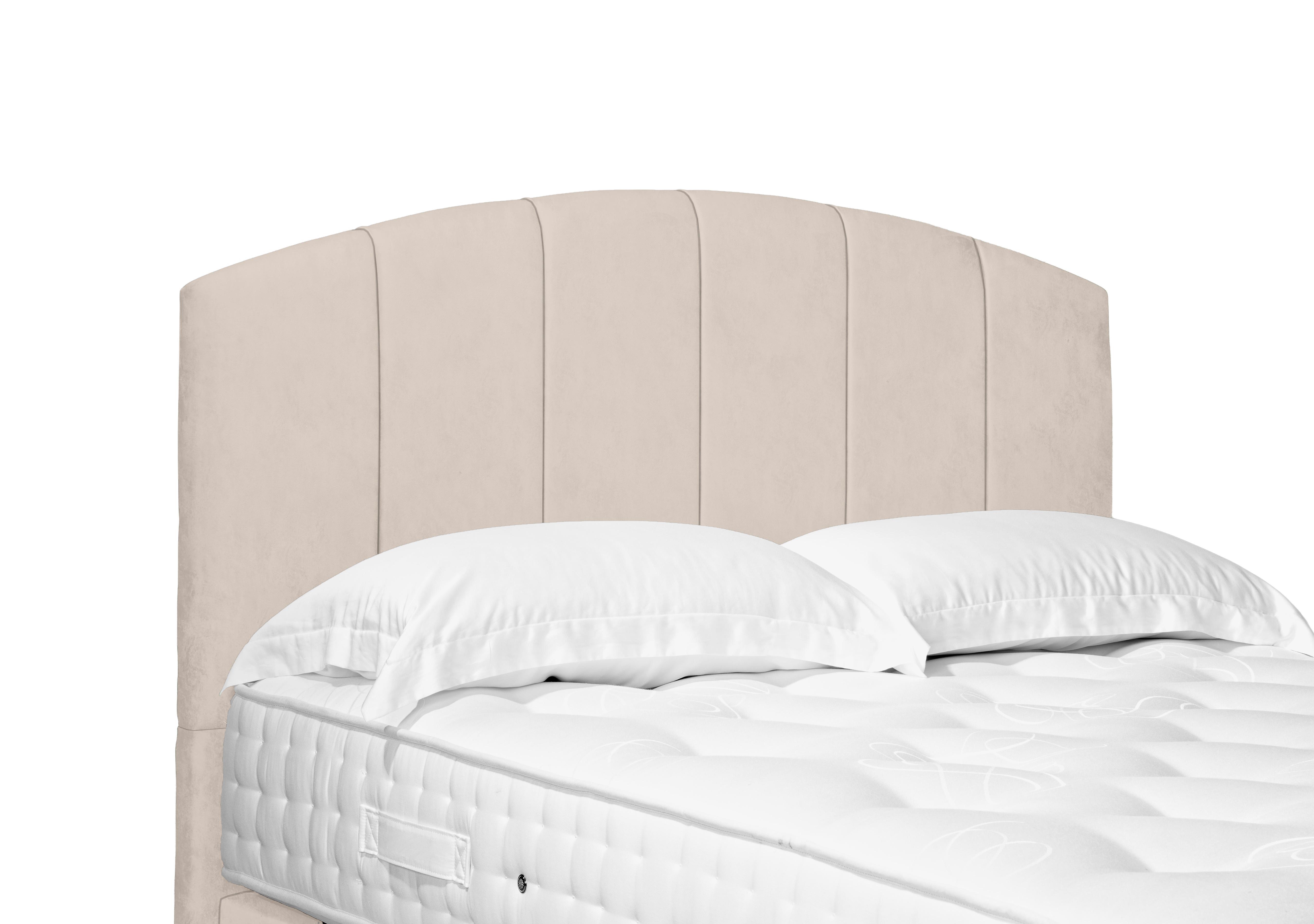 Bow Standard Floor Standing Headboard in 901 Sandstone Pearl on Furniture Village
