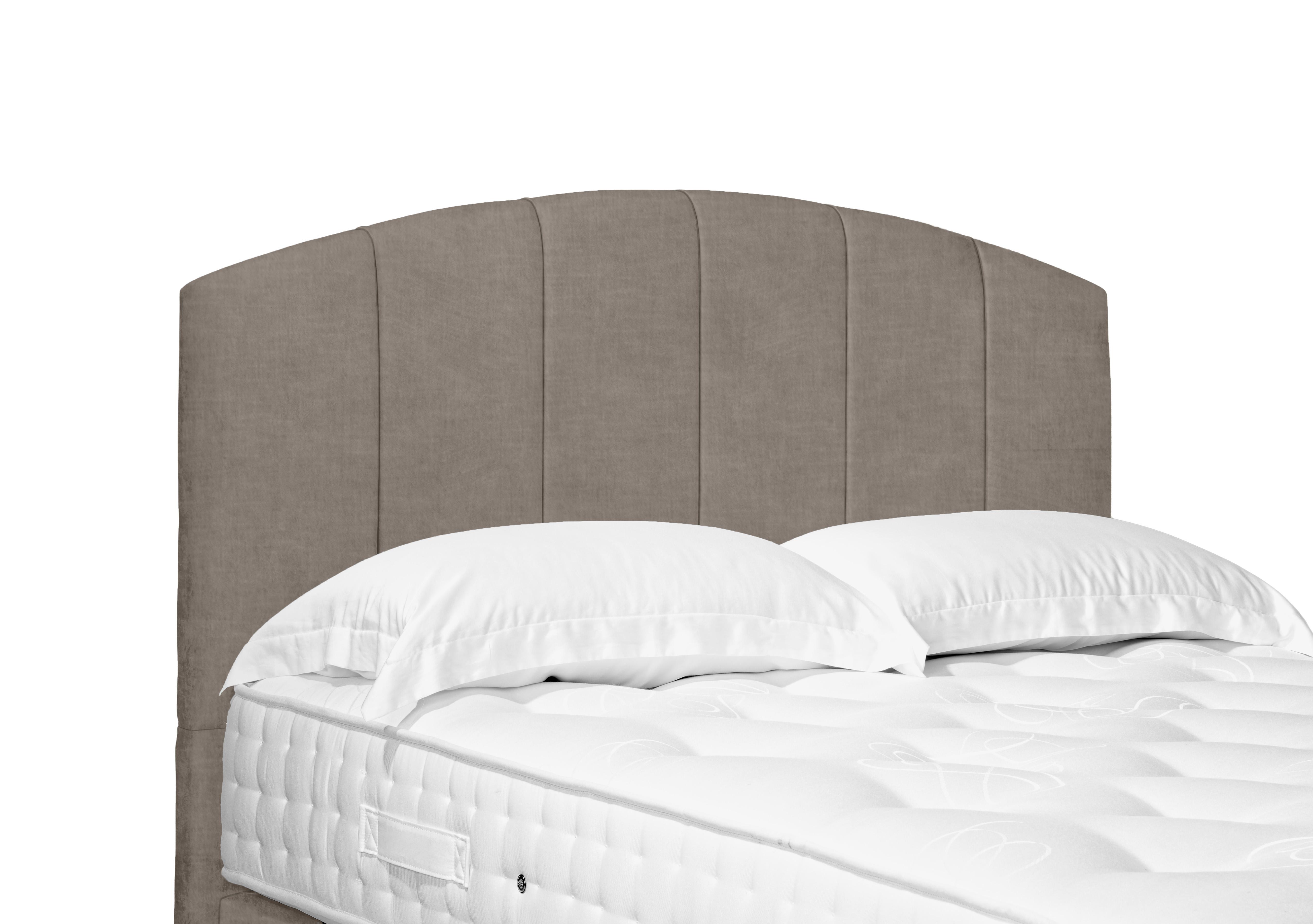 Bow Standard Floor Standing Headboard in 904 Warm Onyx on Furniture Village