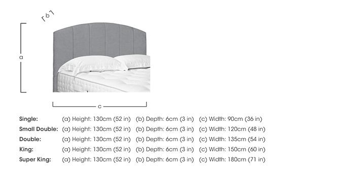 Bow Standard Floor Standing Headboard in  on Furniture Village