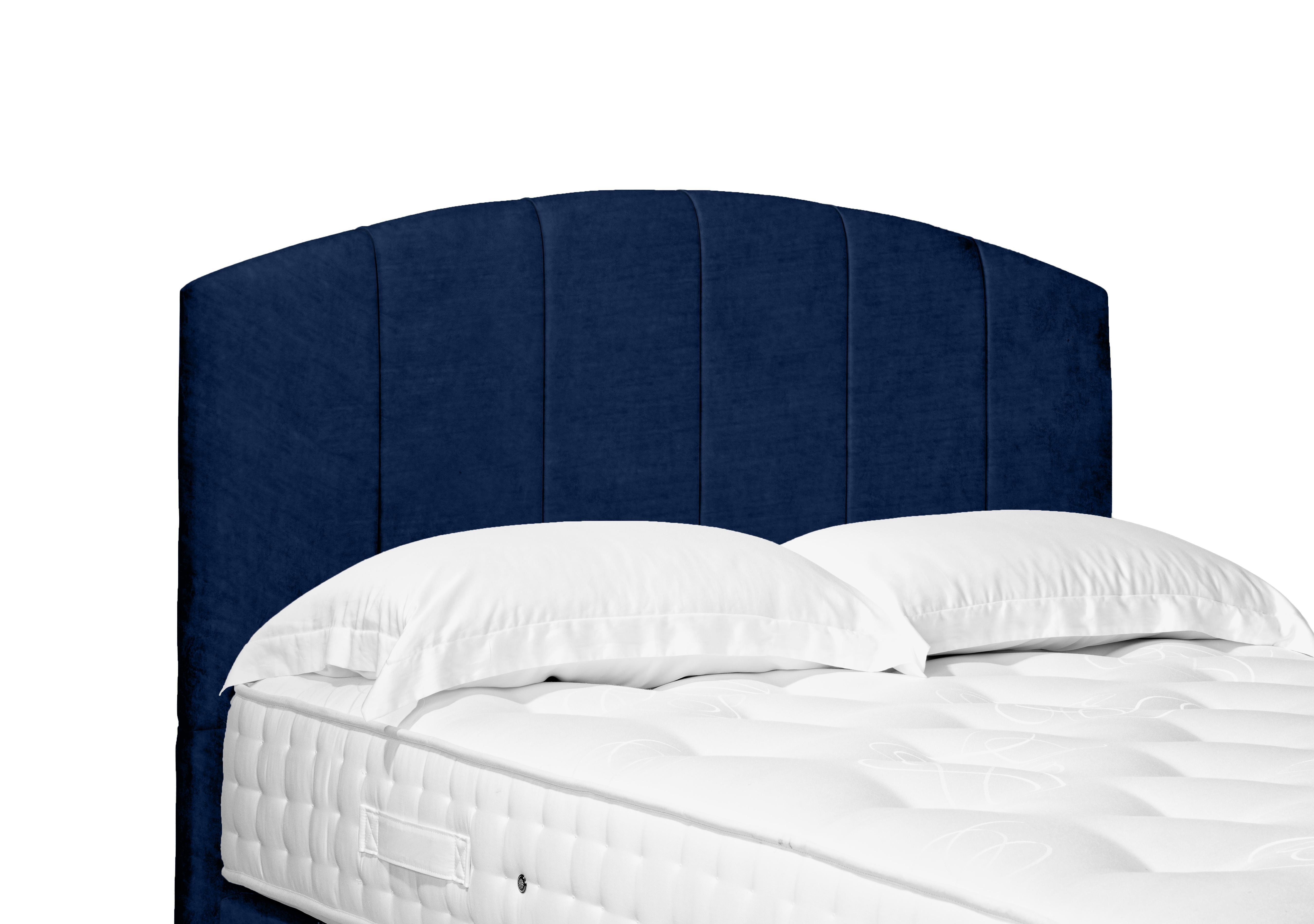 Artisan Collection Bow Standard Floor Standing Headboard in Aston Navy on Furniture Village