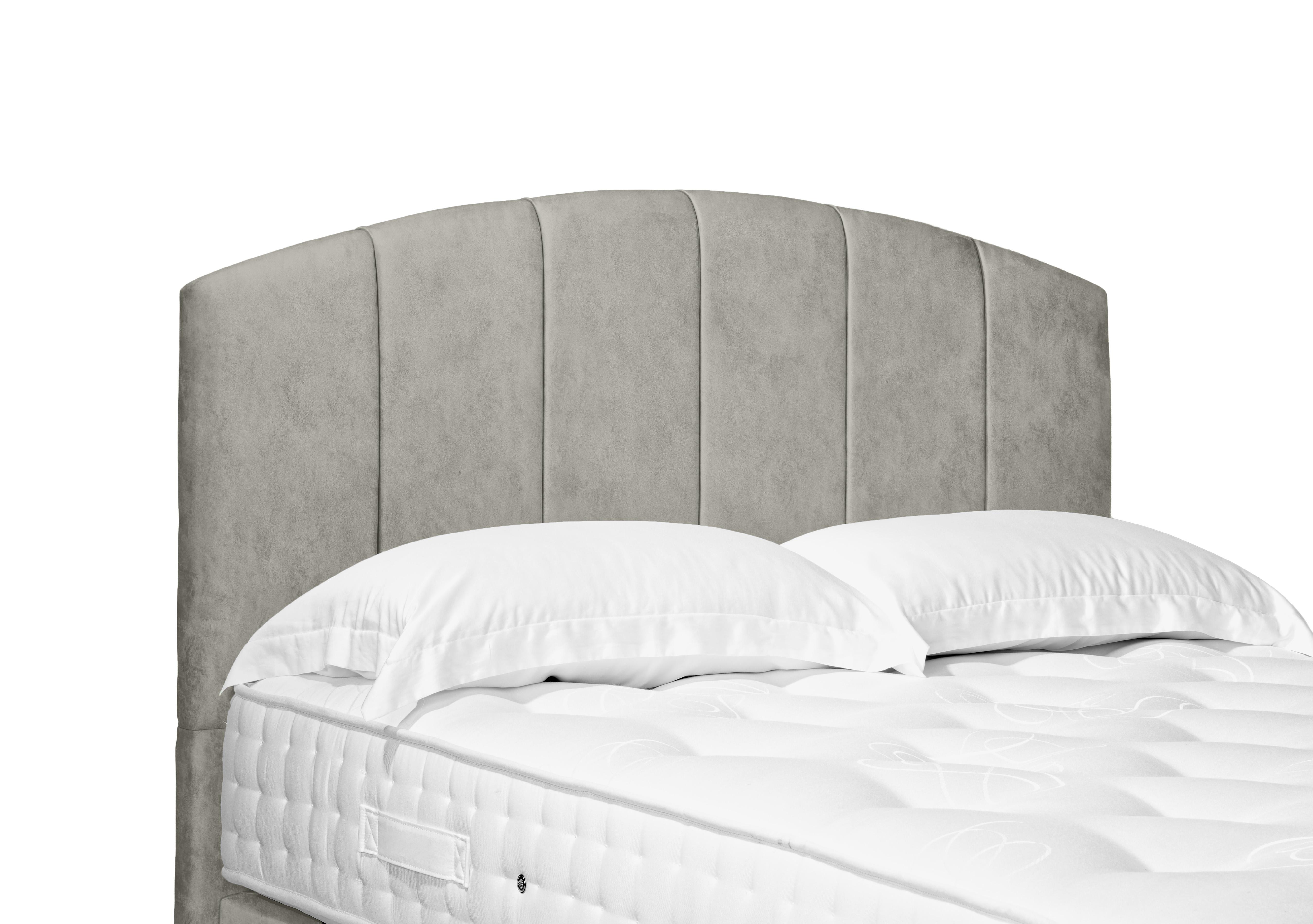 Artisan Collection Bow Standard Floor Standing Headboard in Daytona Stone on Furniture Village