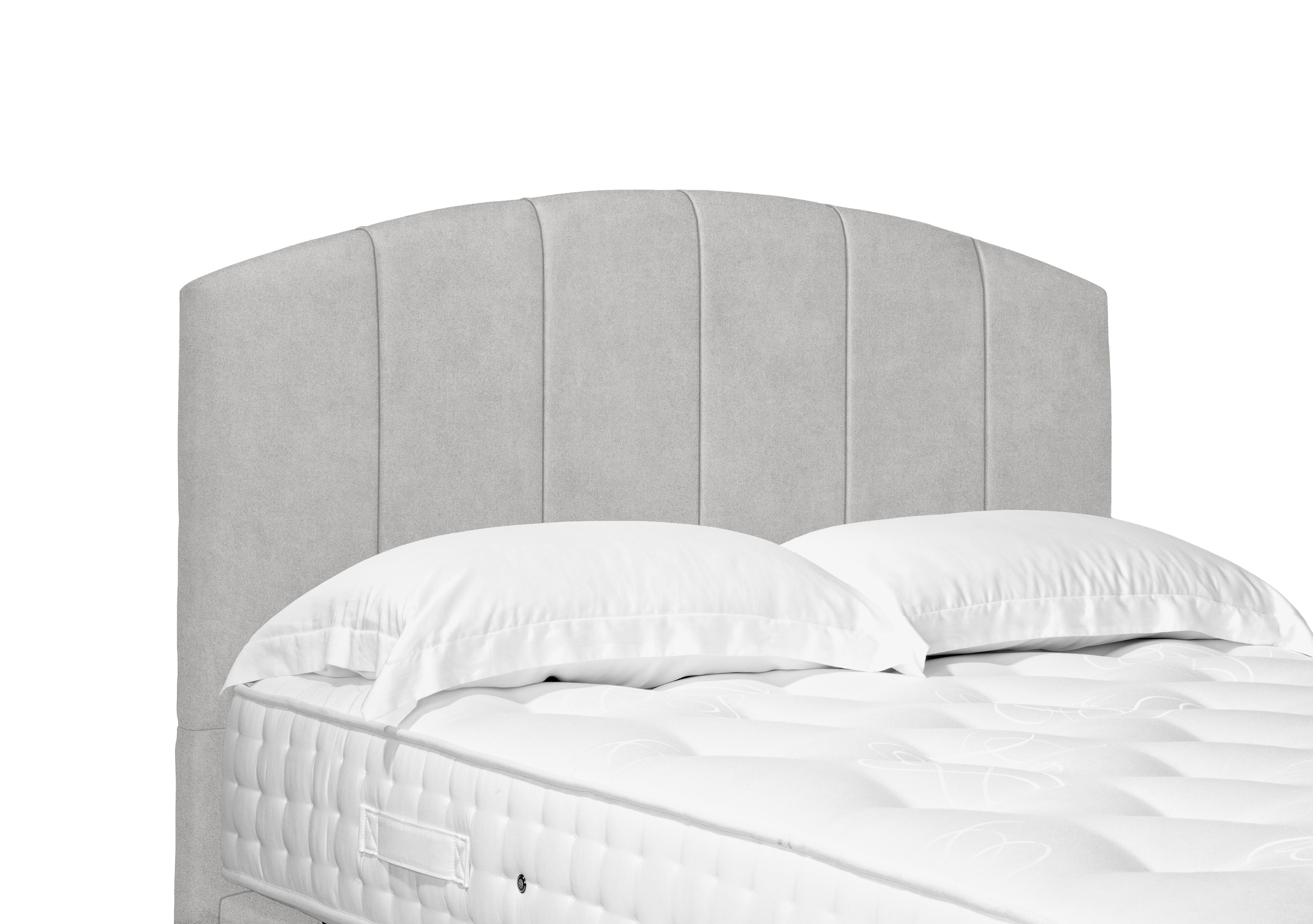 Artisan Collection Bow Standard Floor Standing Headboard in Plain Opal on Furniture Village