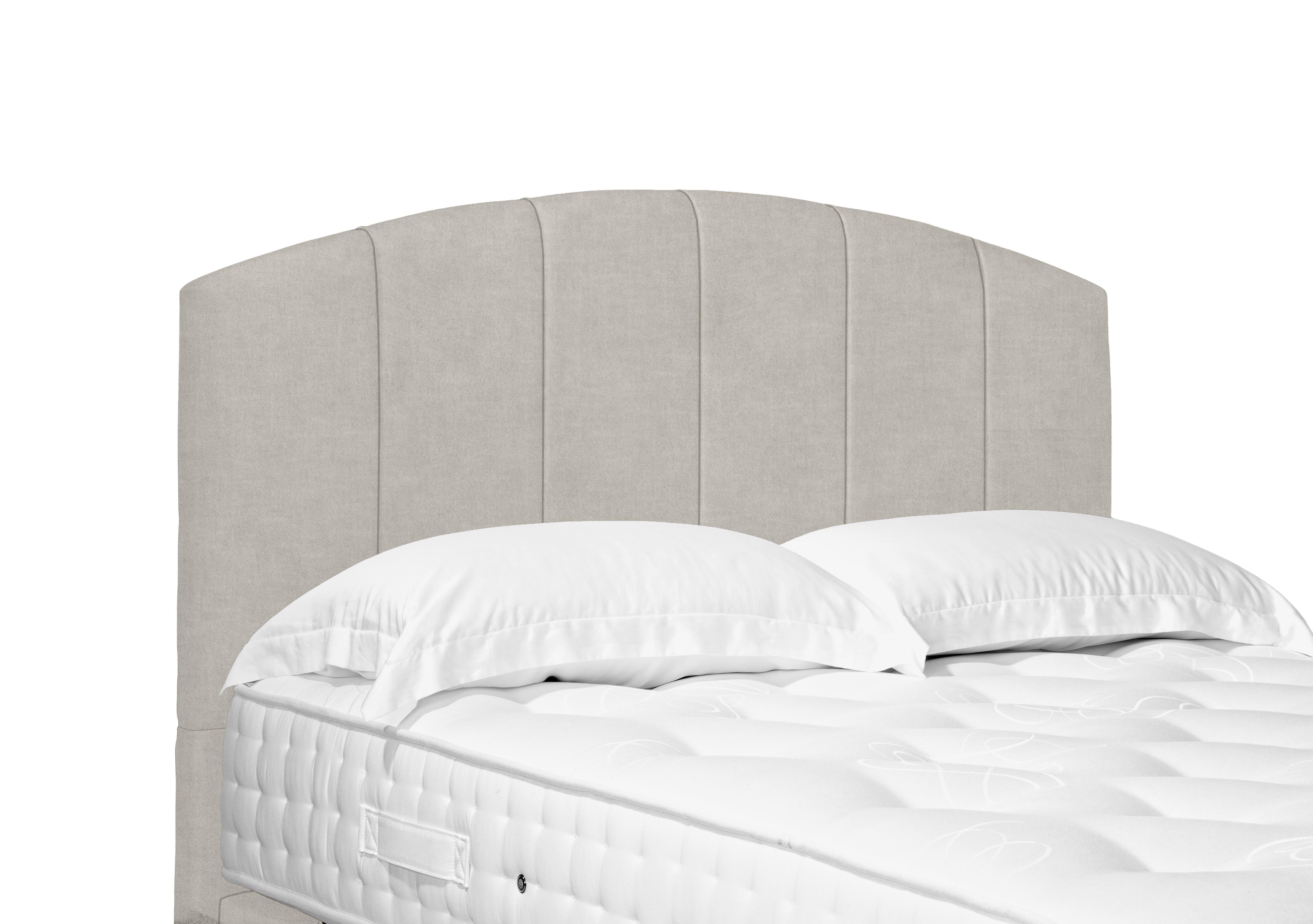 Artisan Collection Bow Standard Floor Standing Headboard in Queens Oat on Furniture Village