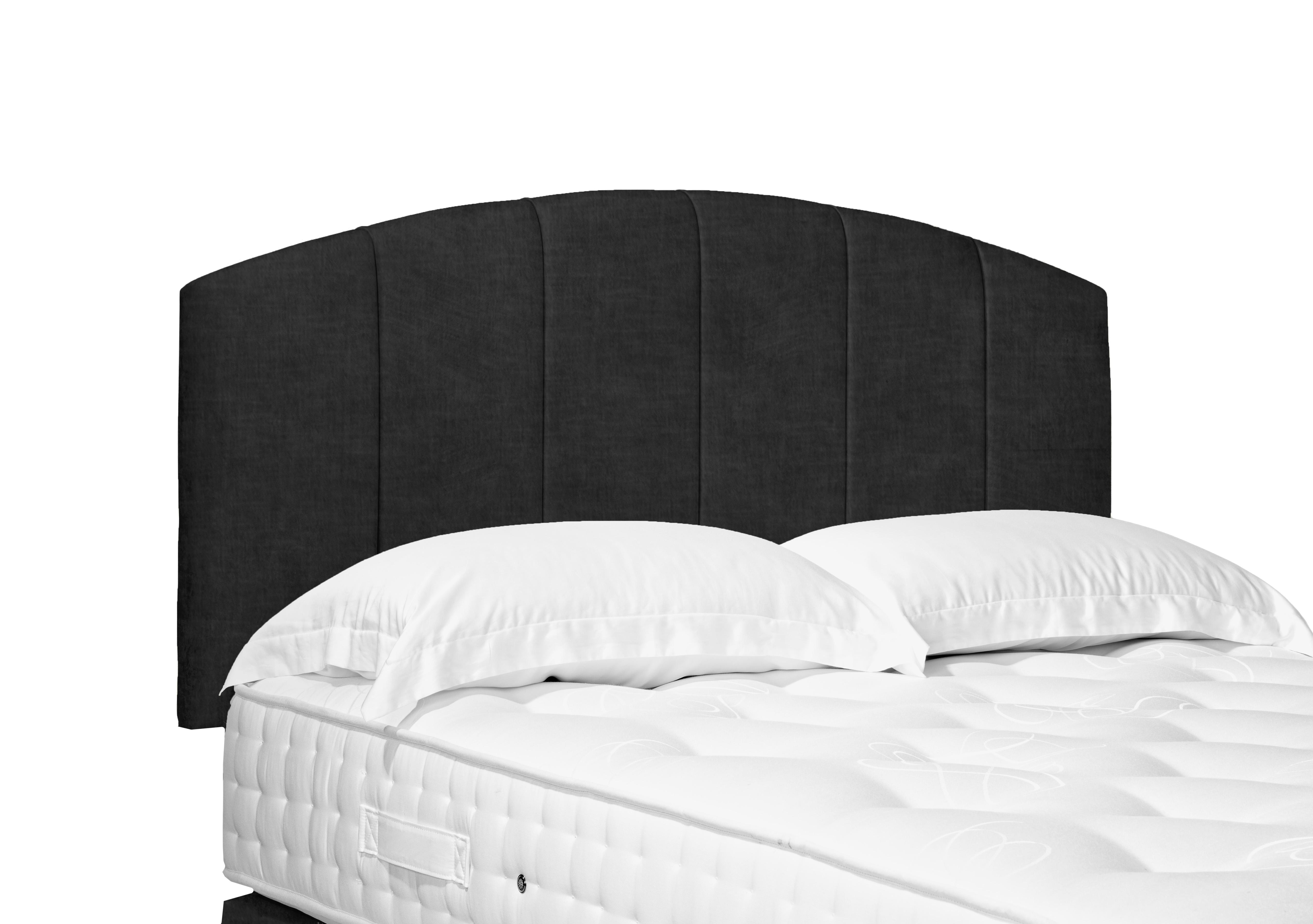 Bow Standard Strutted Headboard in 800 Smokey Quartz on Furniture Village