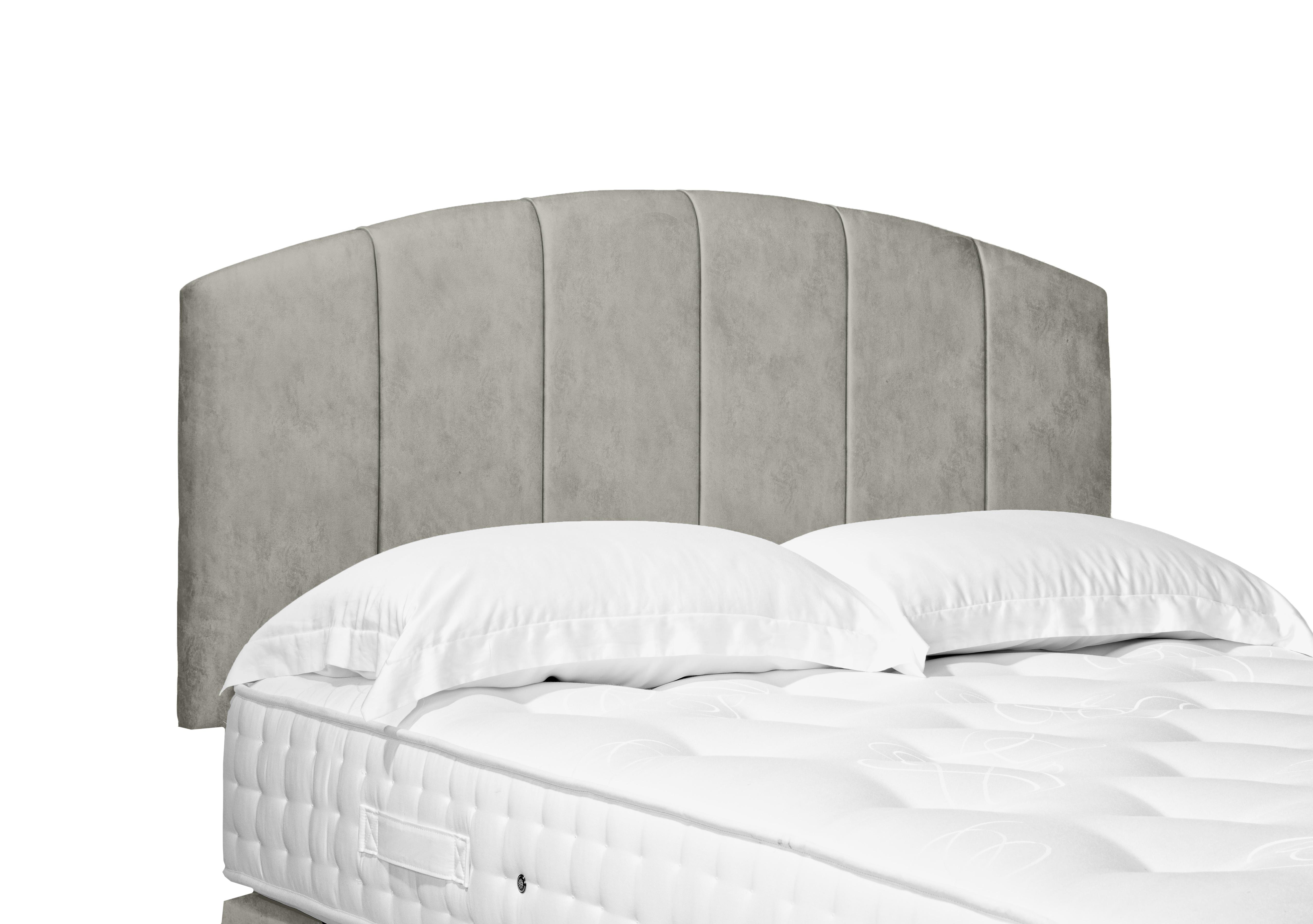 Artisan Collection Bow Standard Strutted Headboard in Daytona Stone on Furniture Village