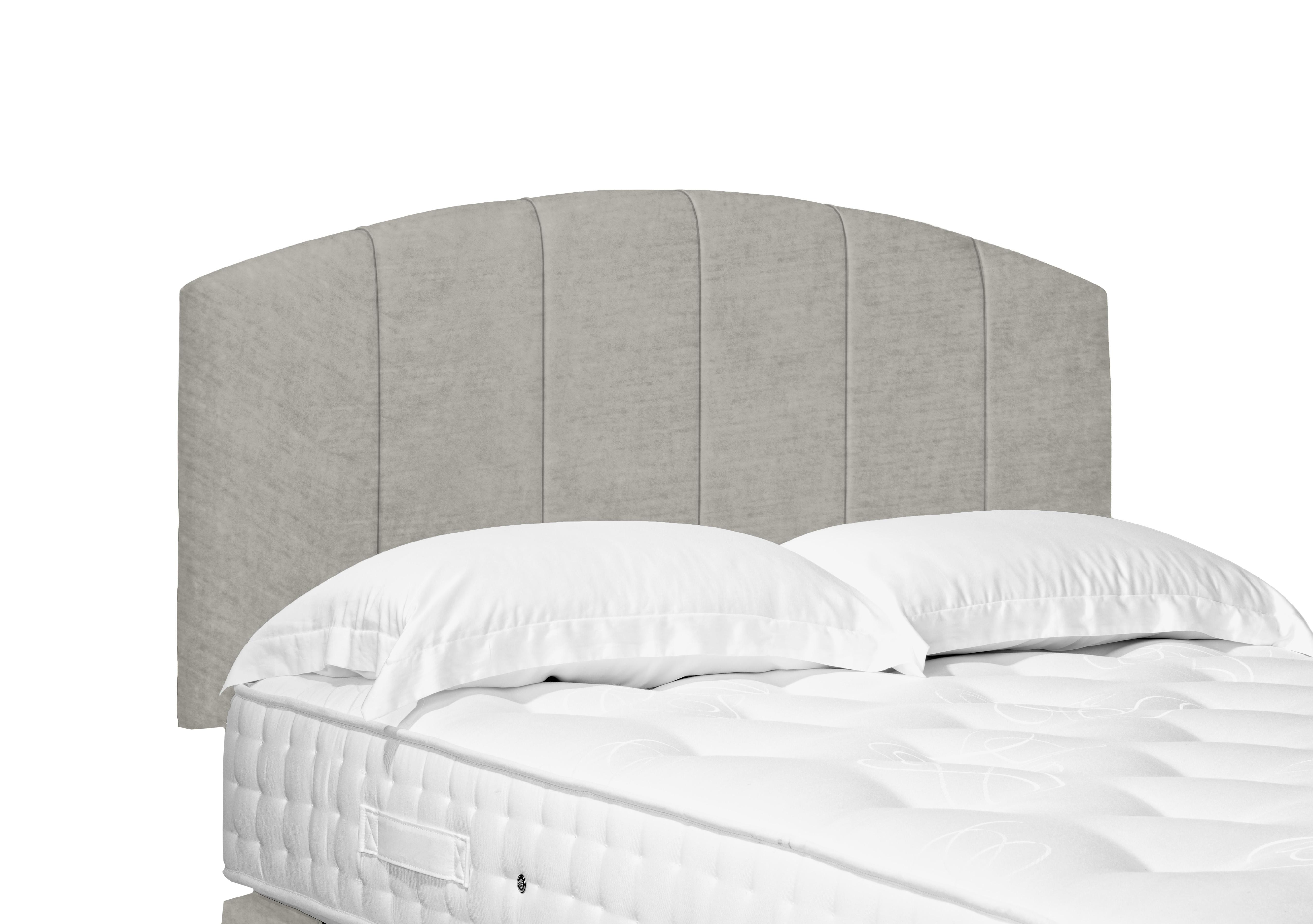 Artisan Collection Bow Standard Strutted Headboard in Milan Stone on Furniture Village
