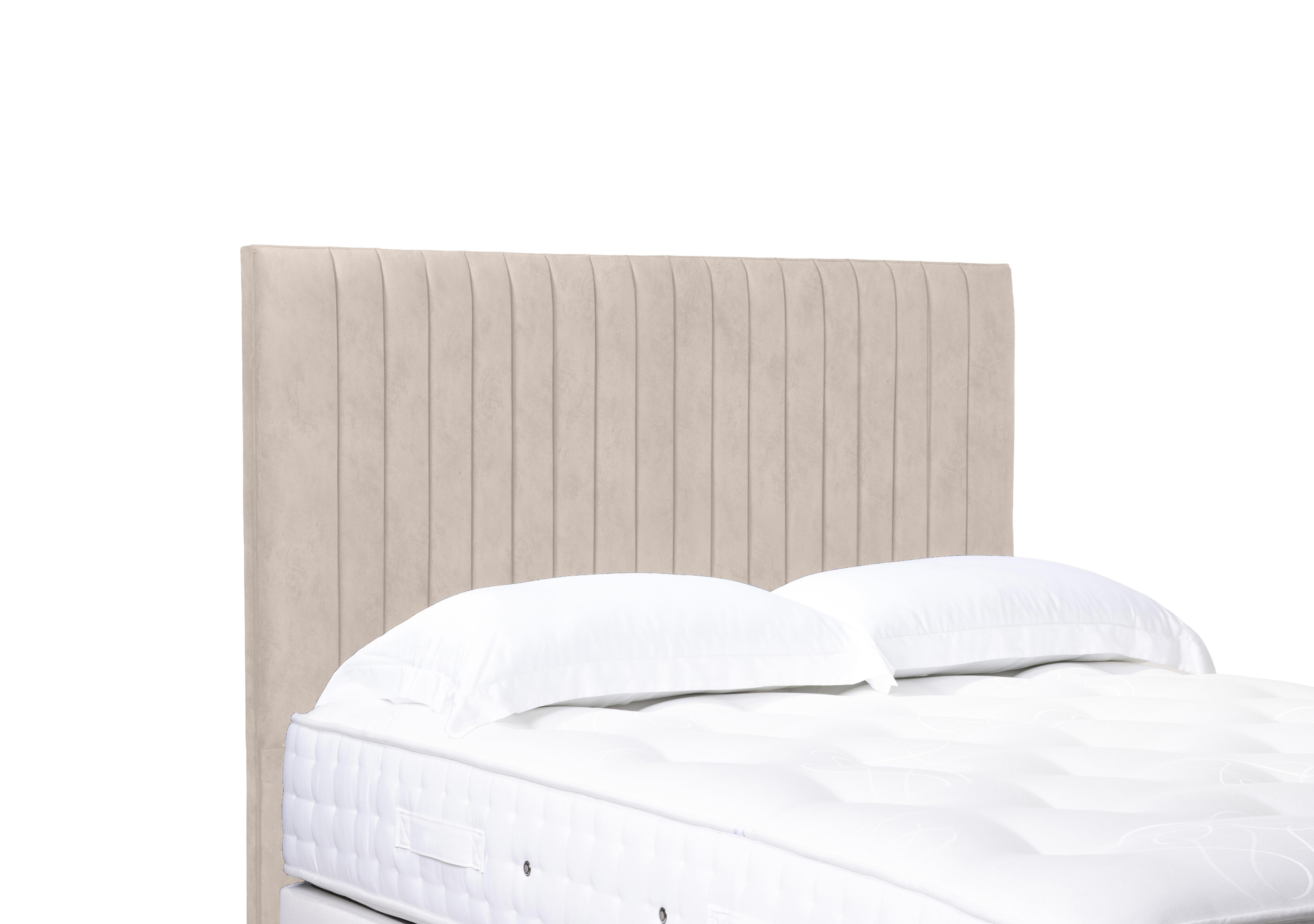 Cadenza High Floor Standing Headboard in 901 Sandstone Pearl on Furniture Village