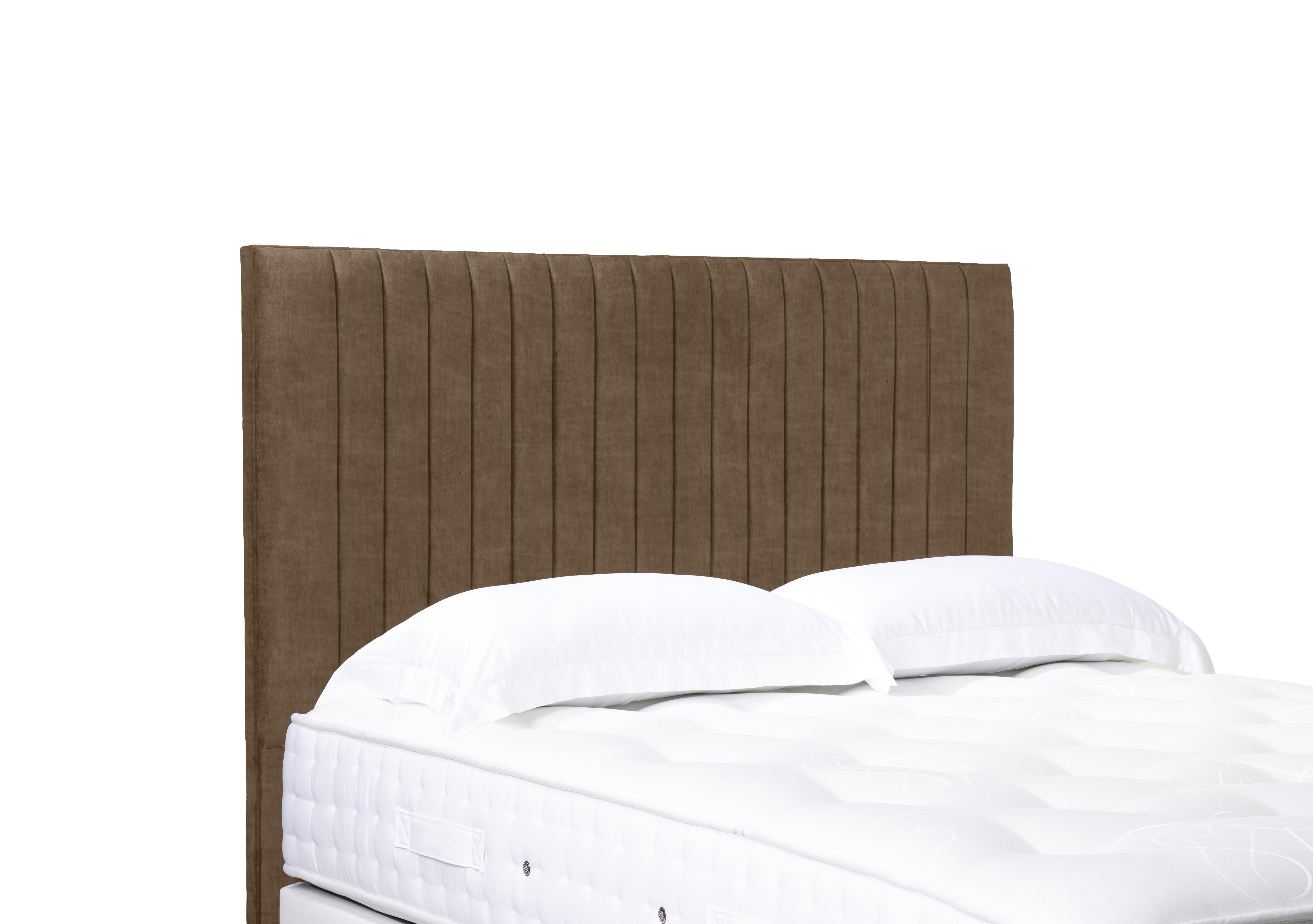 Cadenza High Floor Standing Headboard in Lace Caramel on Furniture Village