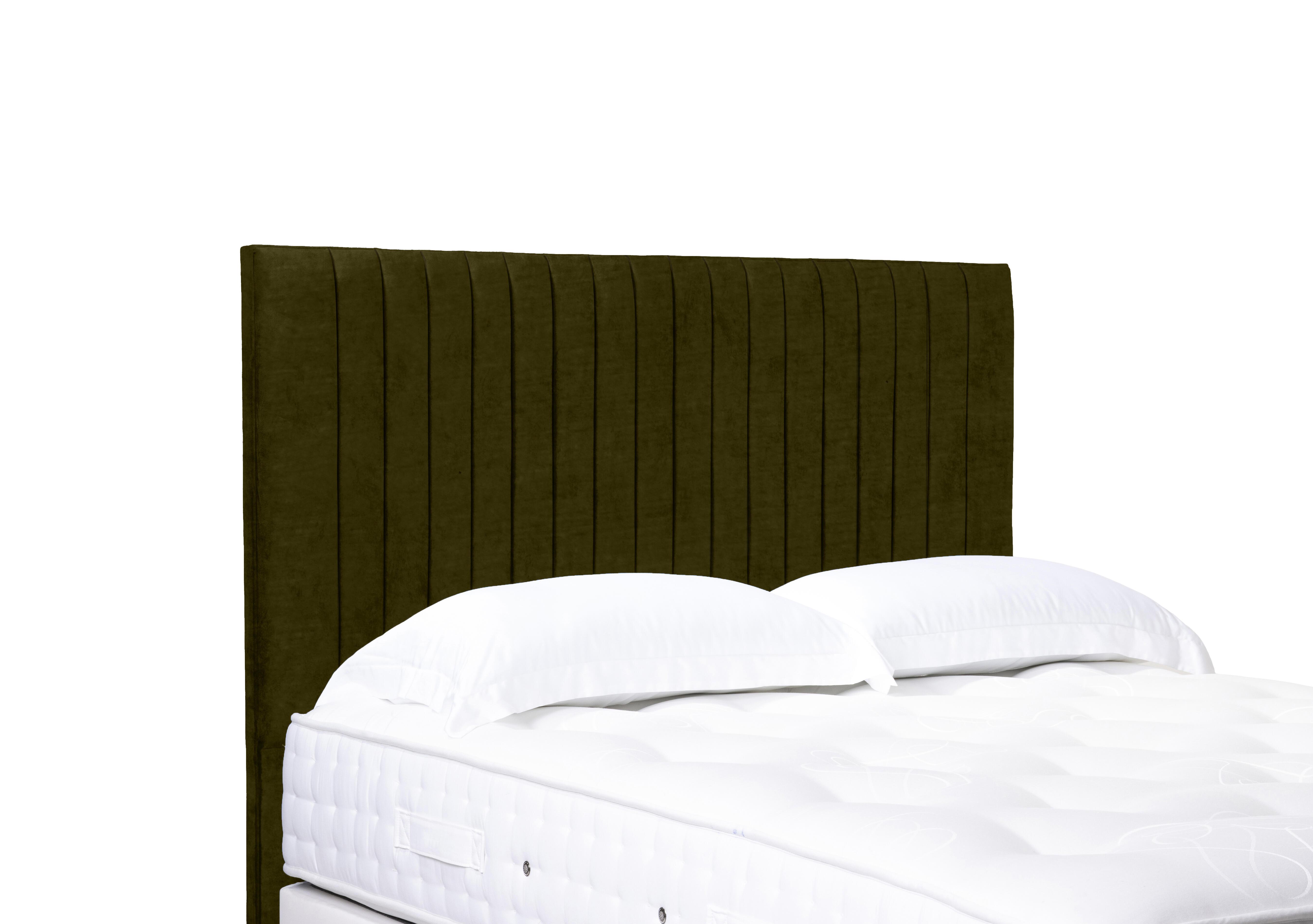 Artisan Collection Cadenza High Floor Standing Headboard in Milan Khaki on Furniture Village