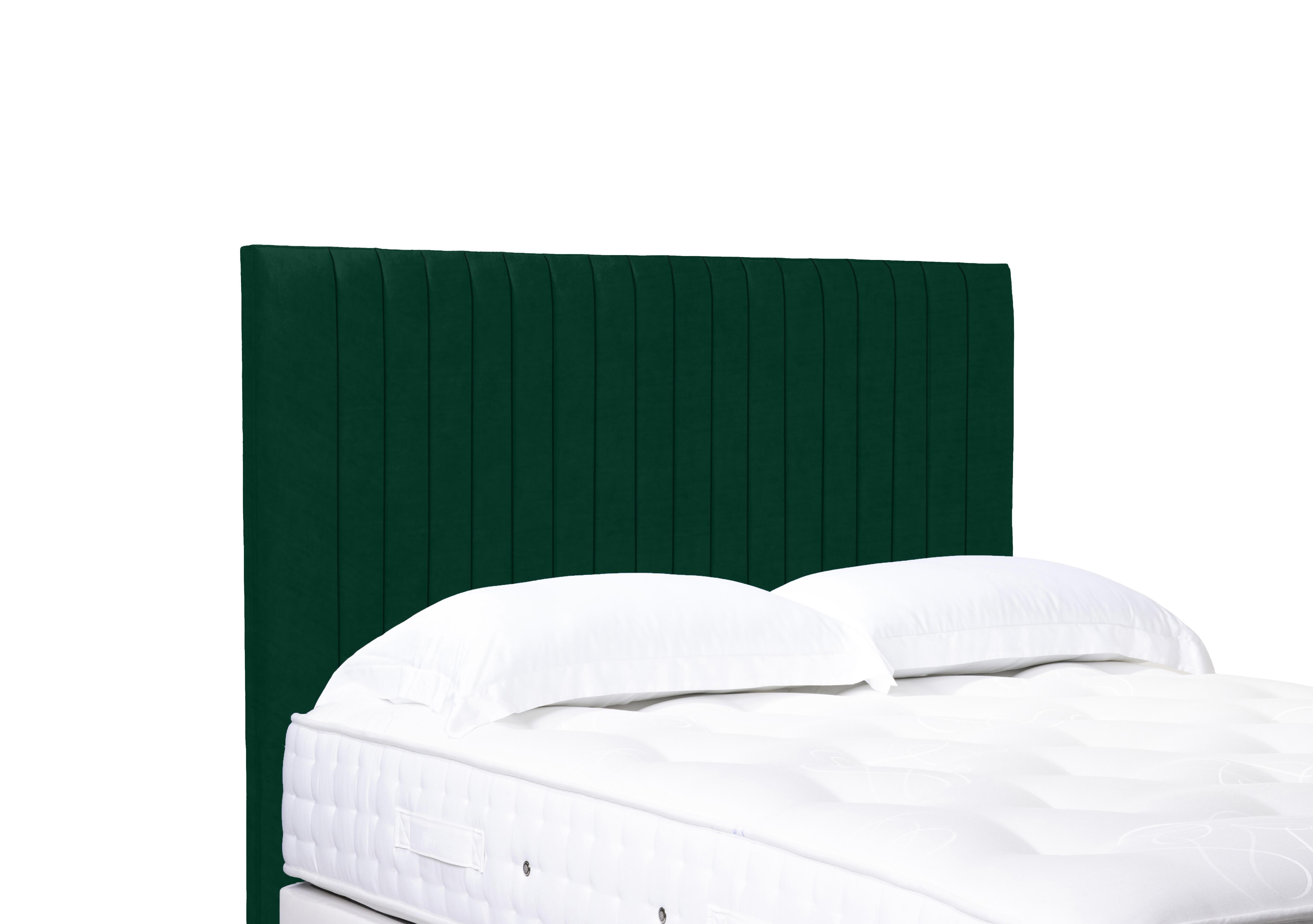 Artisan Collection Cadenza High Floor Standing Headboard in Plush Emerald on Furniture Village