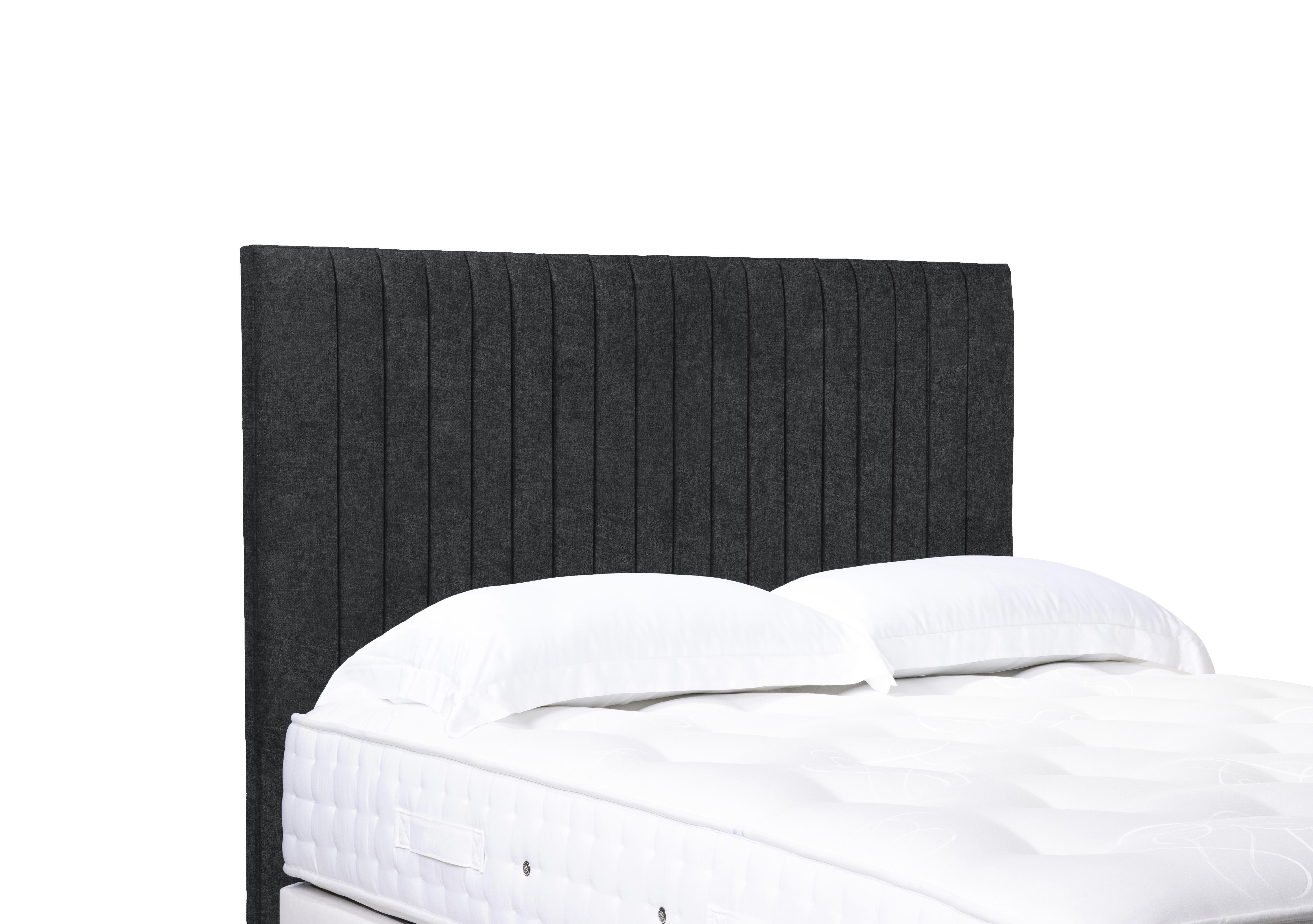 Artisan Collection Cadenza High Floor Standing Headboard in Tweed Charcoal on Furniture Village