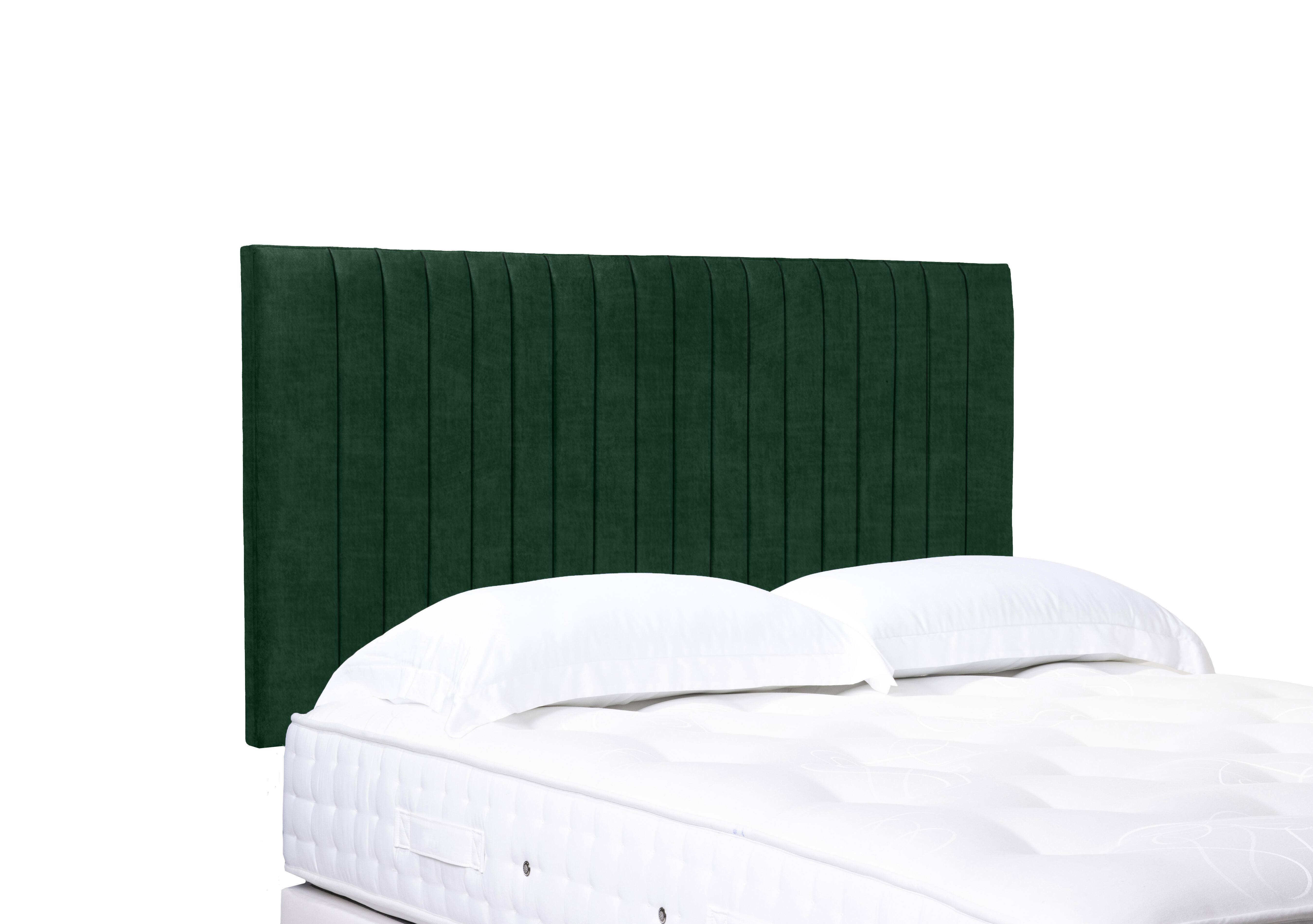 Cadenza High Strutted Headboard in 502 Tormaline Green on Furniture Village