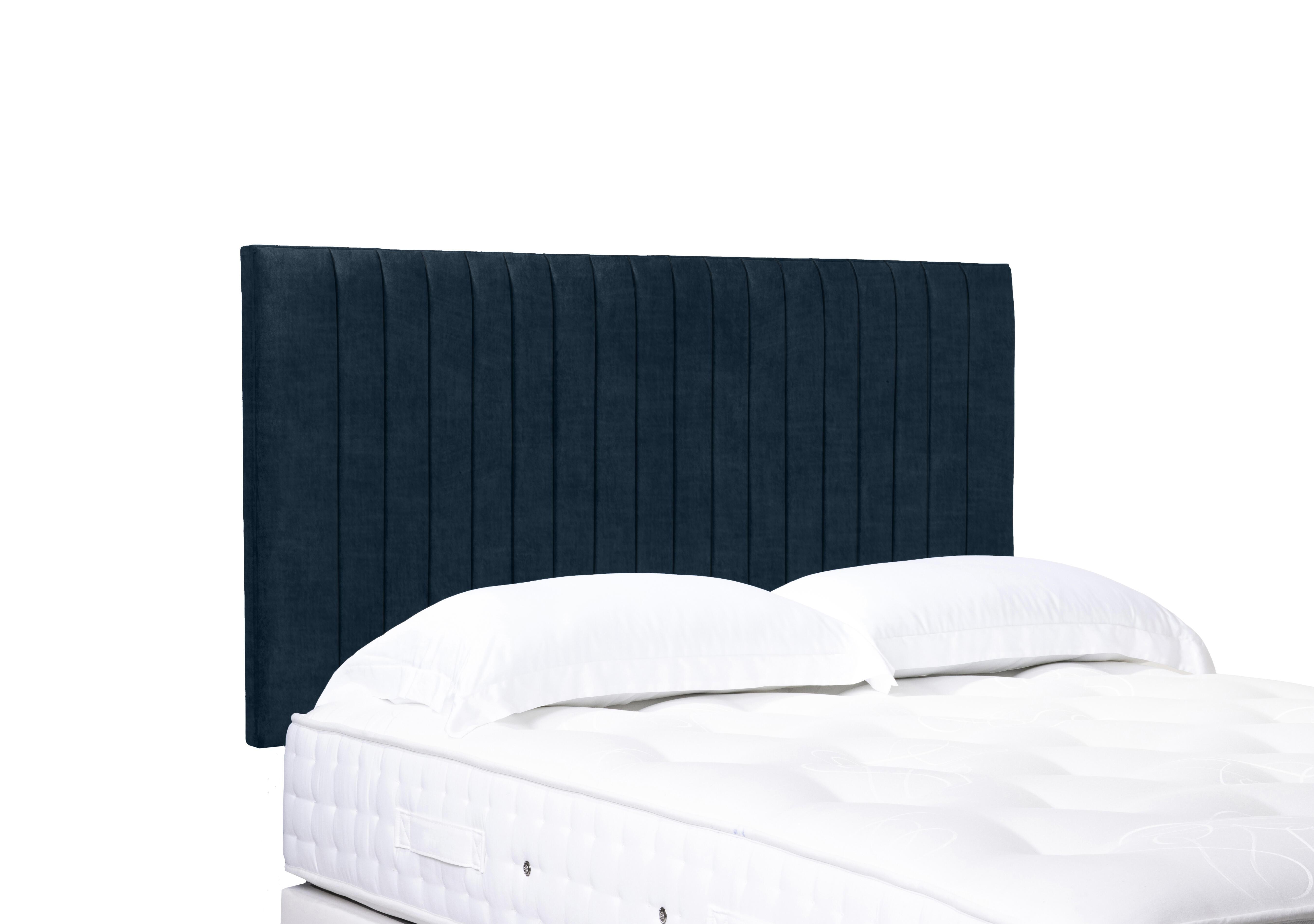 Artisan Collection Cadenza High Strutted Headboard in 600 Granite Blue on Furniture Village