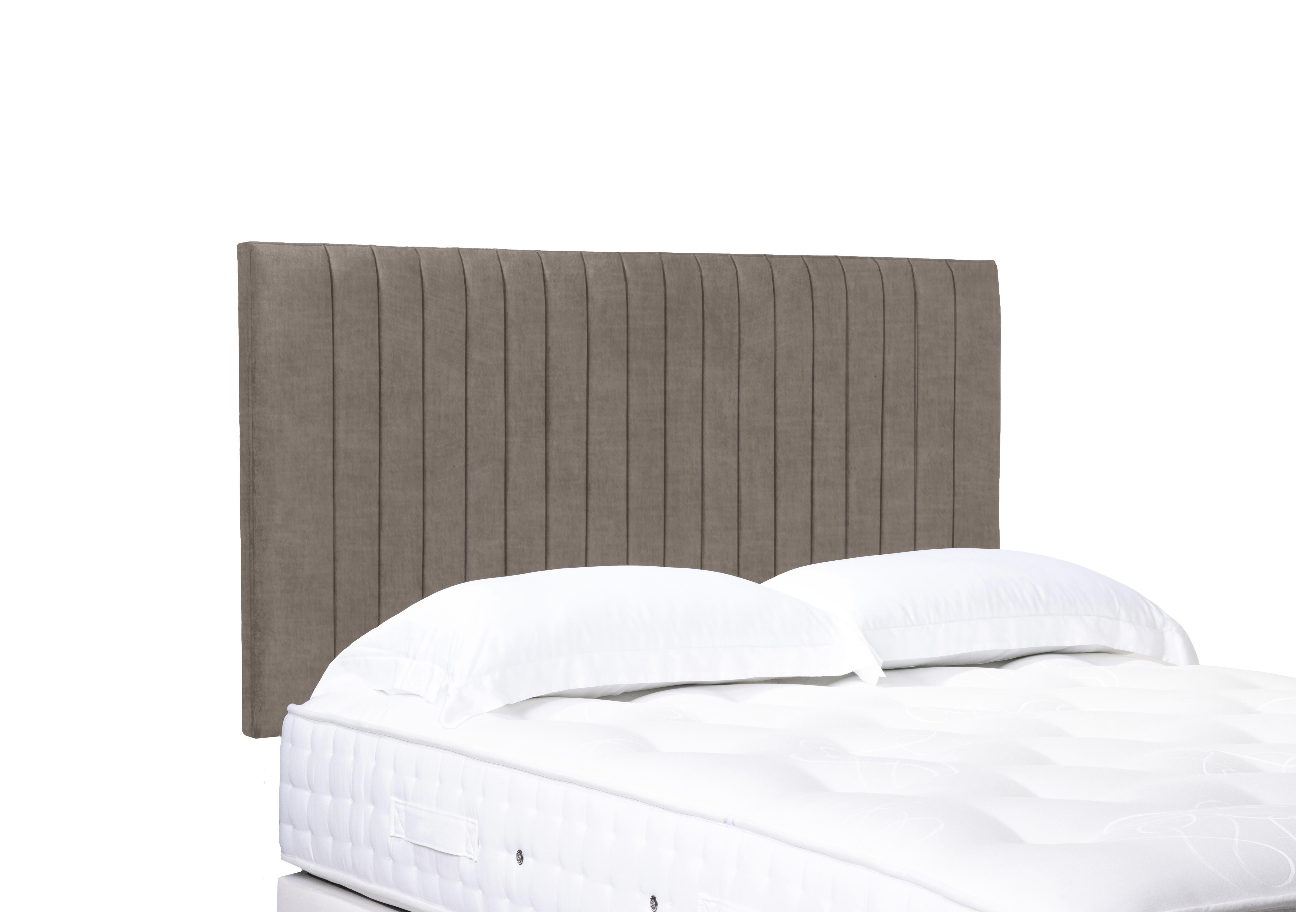 Cadenza High Strutted Headboard in 904 Warm Onyx on Furniture Village