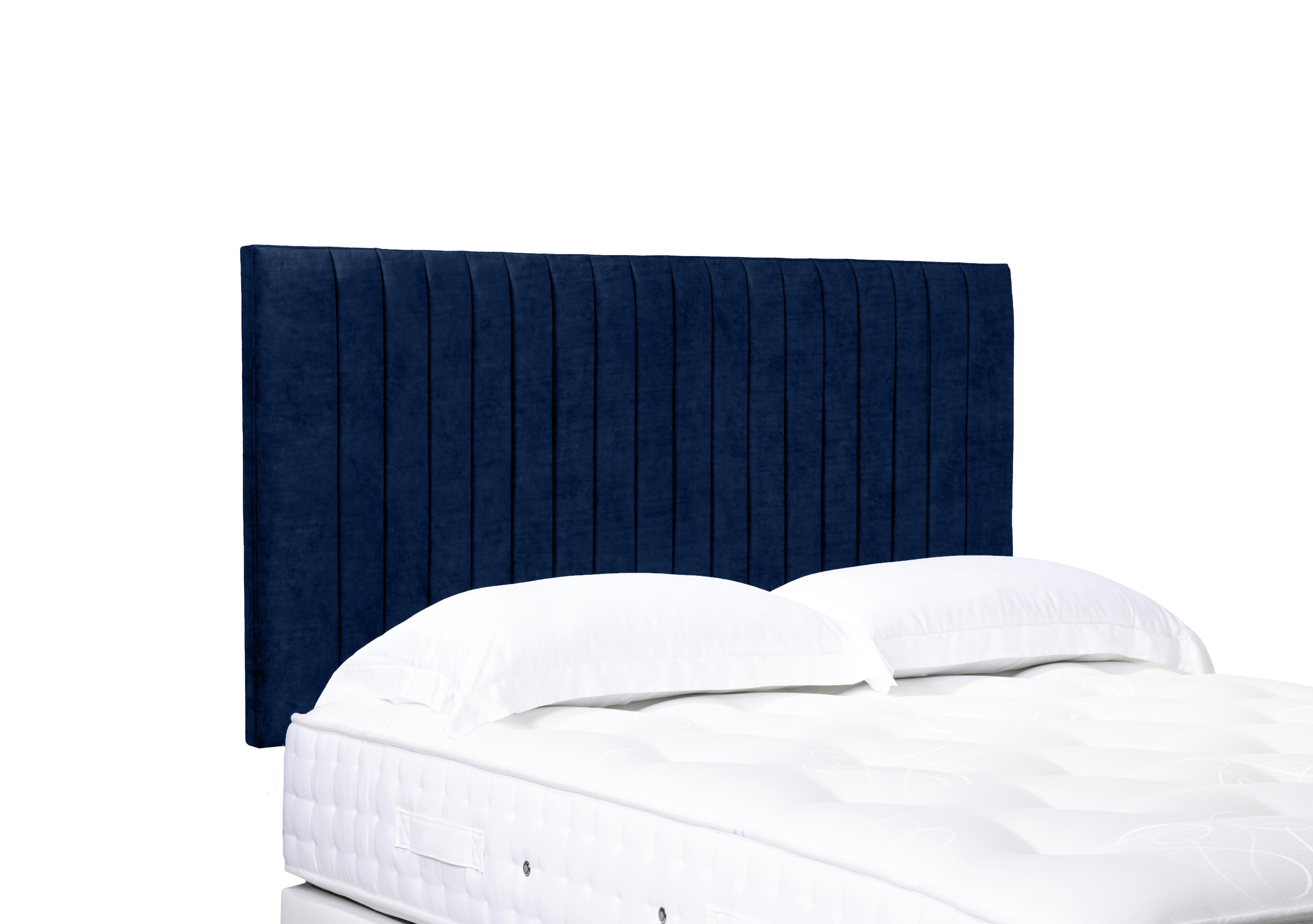Artisan Collection Cadenza High Strutted Headboard in Aston Navy on Furniture Village