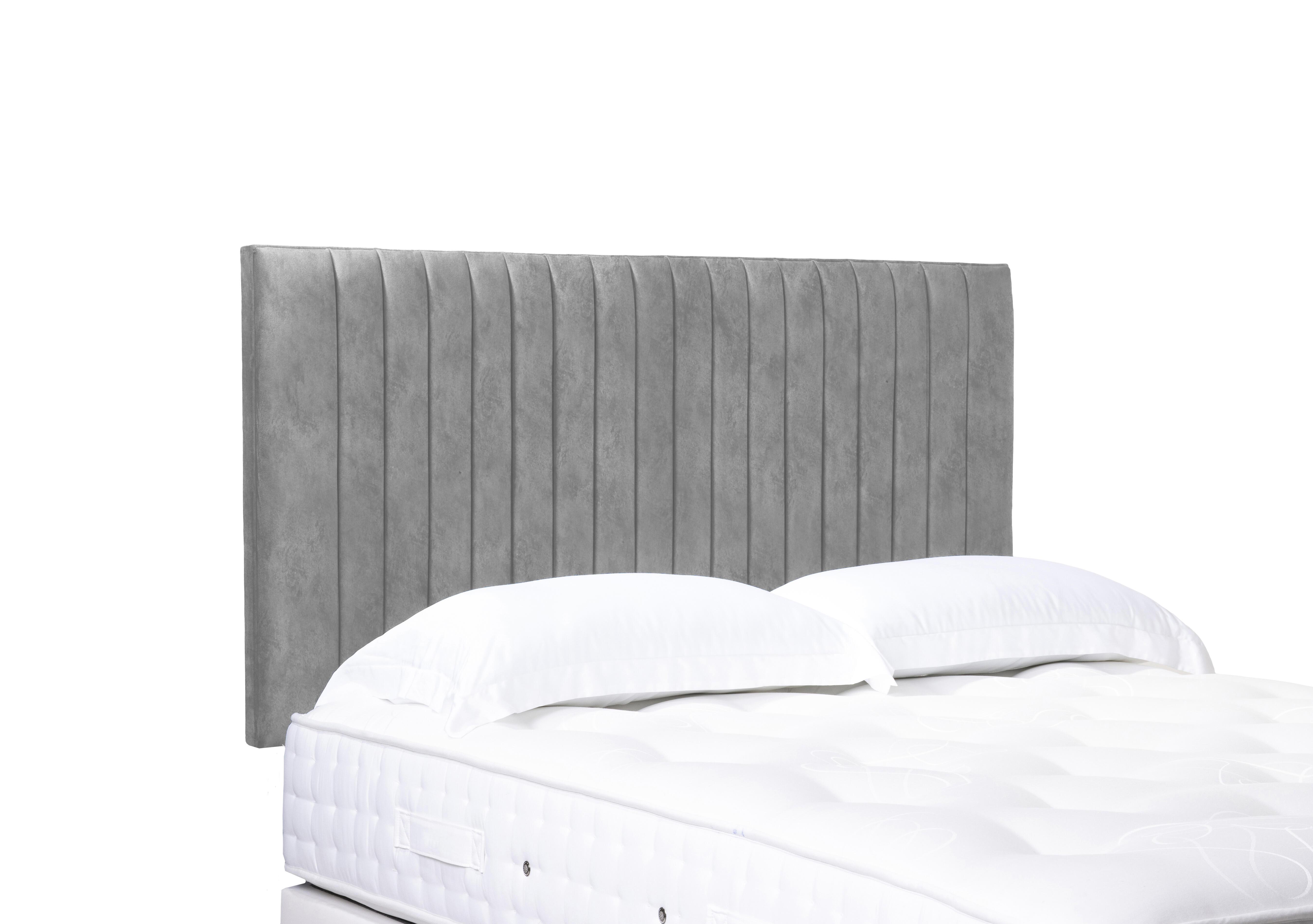 Artisan Collection Cadenza High Strutted Headboard in Dapple Sterling on Furniture Village