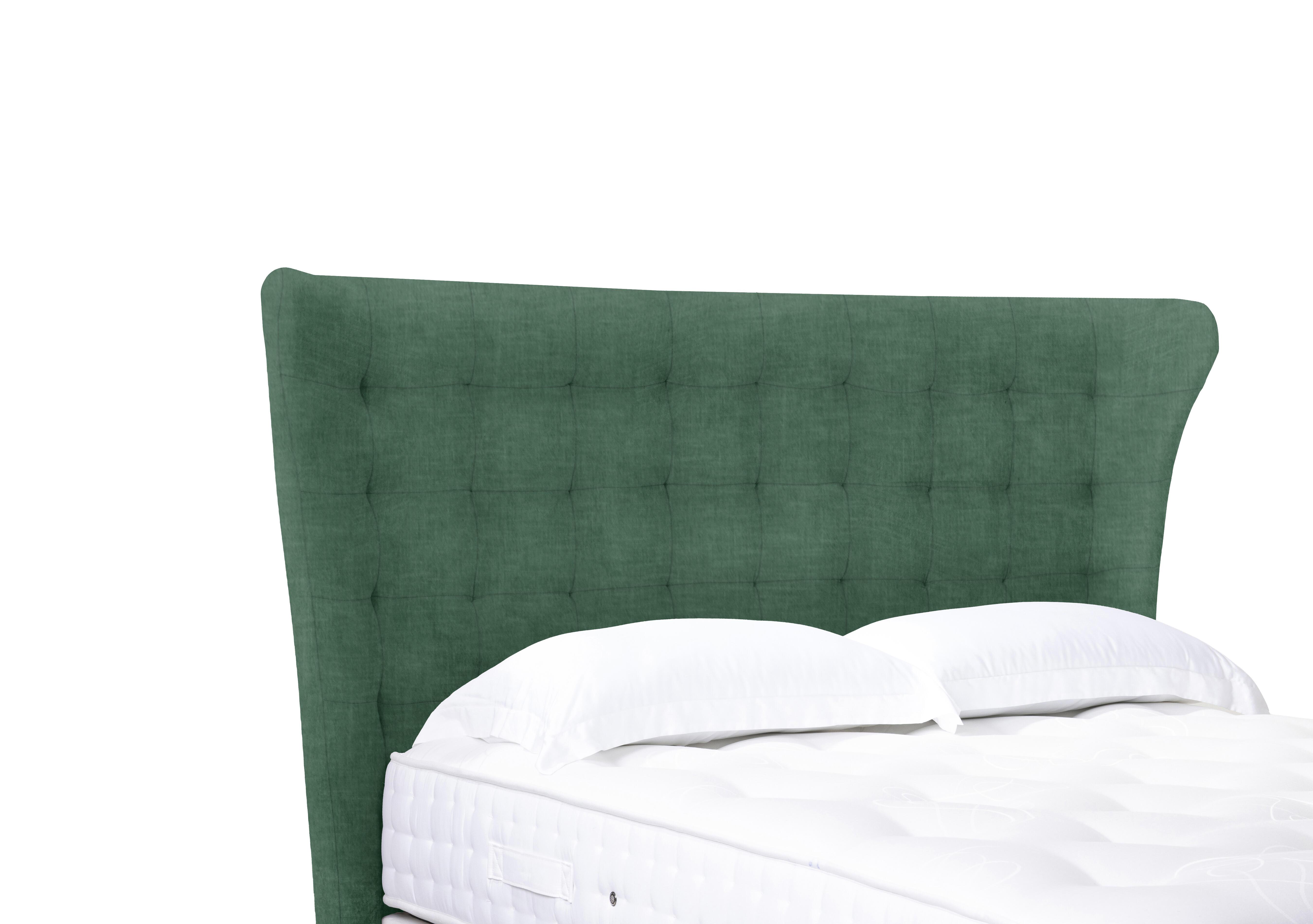 Callie High Floor Standing Headboard in 502 Tormaline Green on Furniture Village