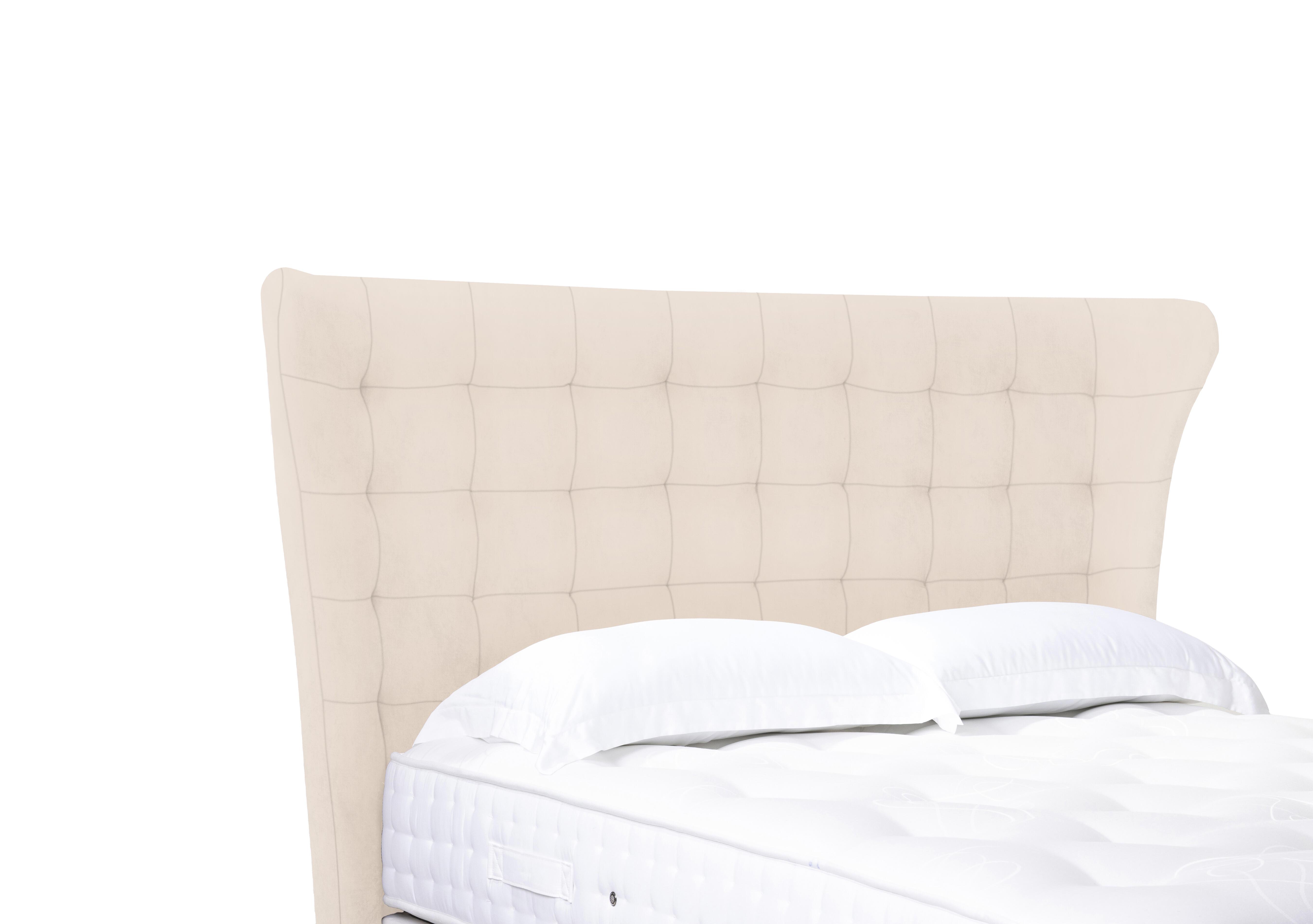 Artisan Collection Callie High Floor Standing Winged Headboard in 901 Sandstone Pearl on Furniture Village