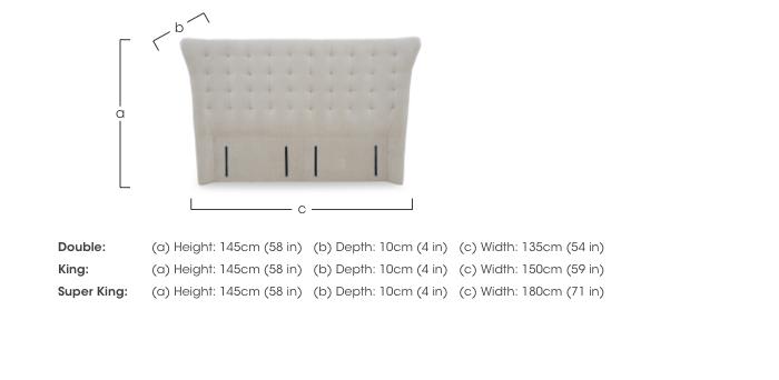 Artisan Collection Callie High Floor Standing Headboard in  on Furniture Village