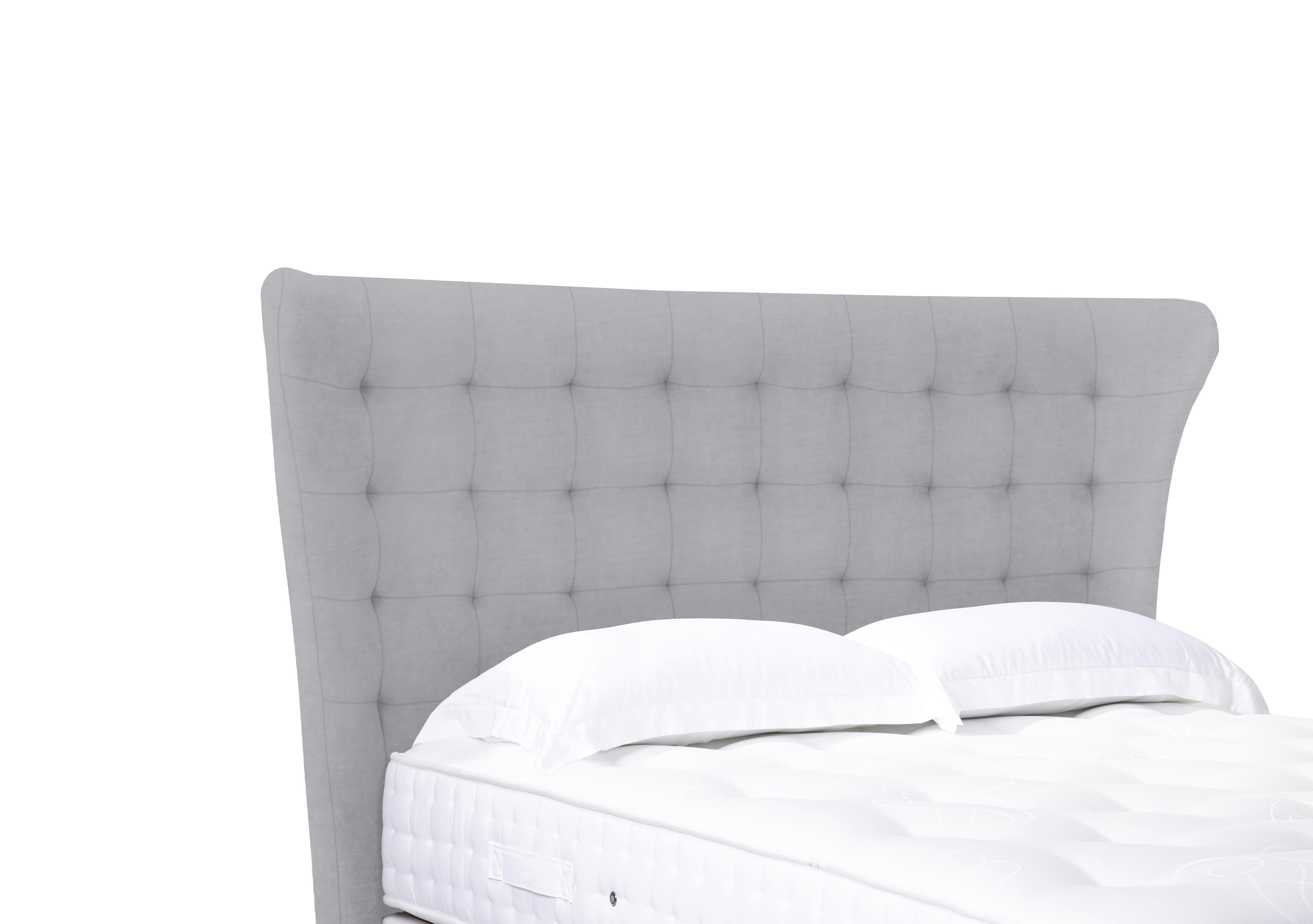 Artisan Collection Callie High Floor Standing Headboard in Aston Silver on Furniture Village