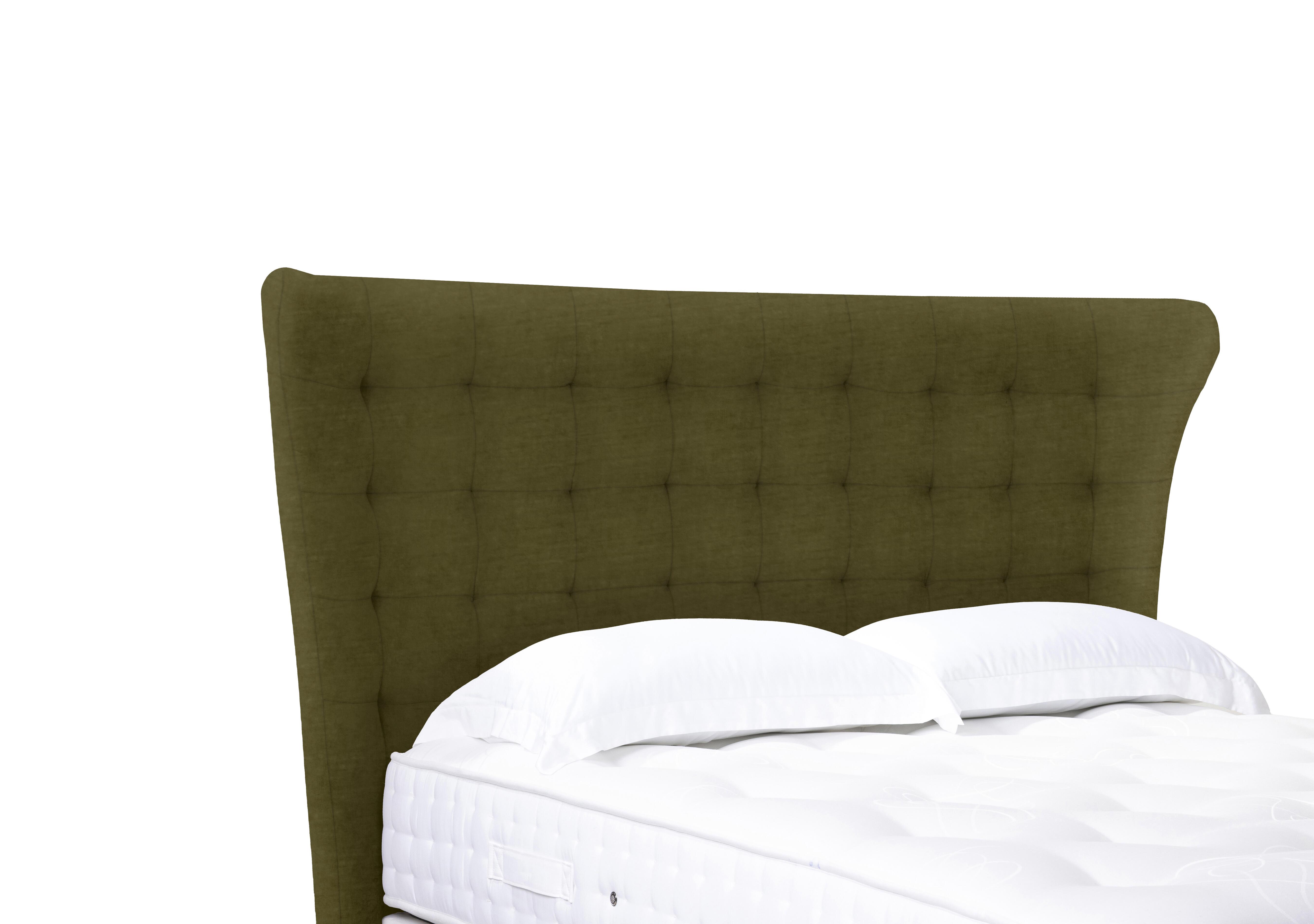 Artisan Collection Callie High Floor Standing Headboard in Milan Khaki on Furniture Village