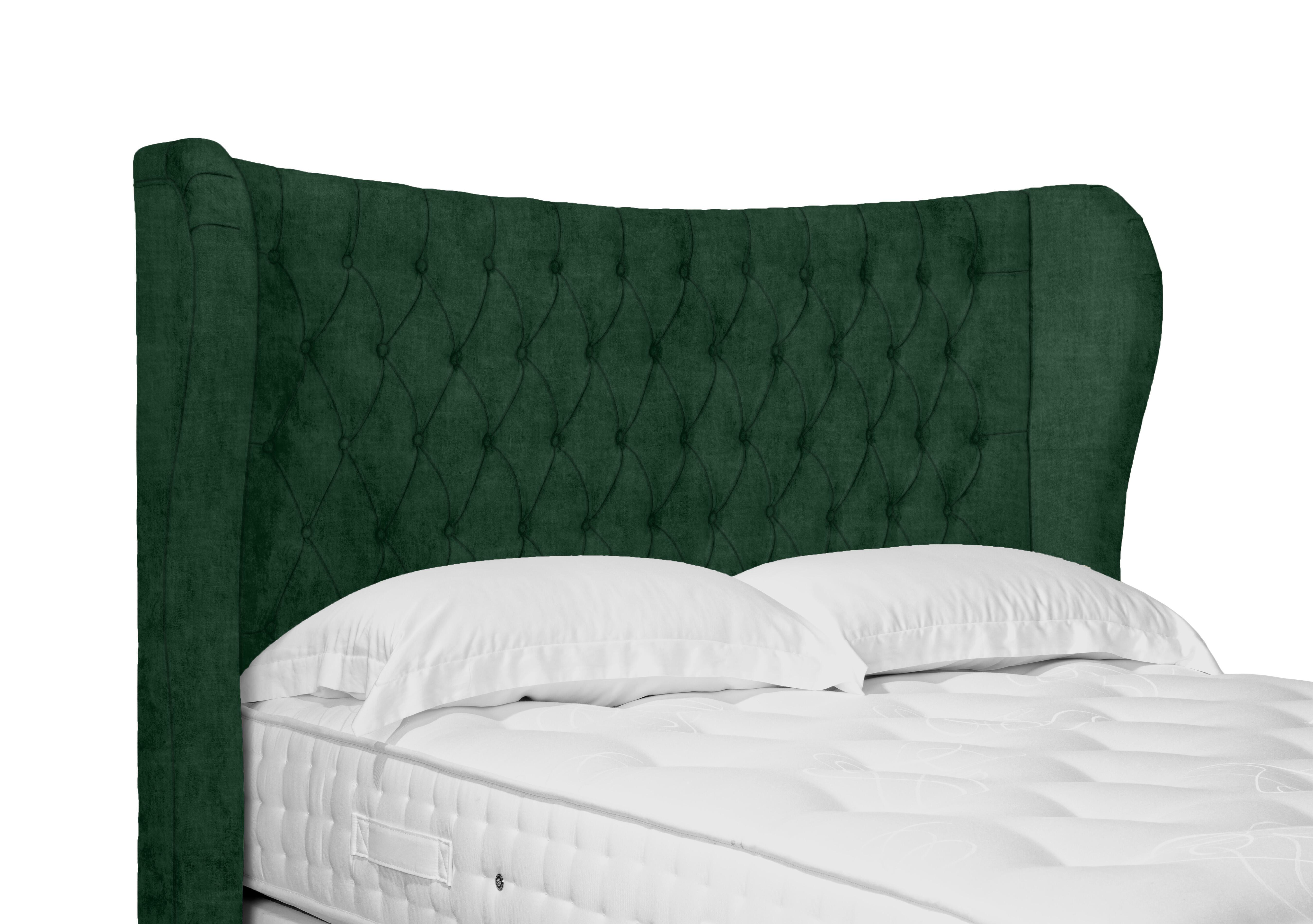 Camber High Floor Standing Headboard in 502 Tormaline Green on Furniture Village