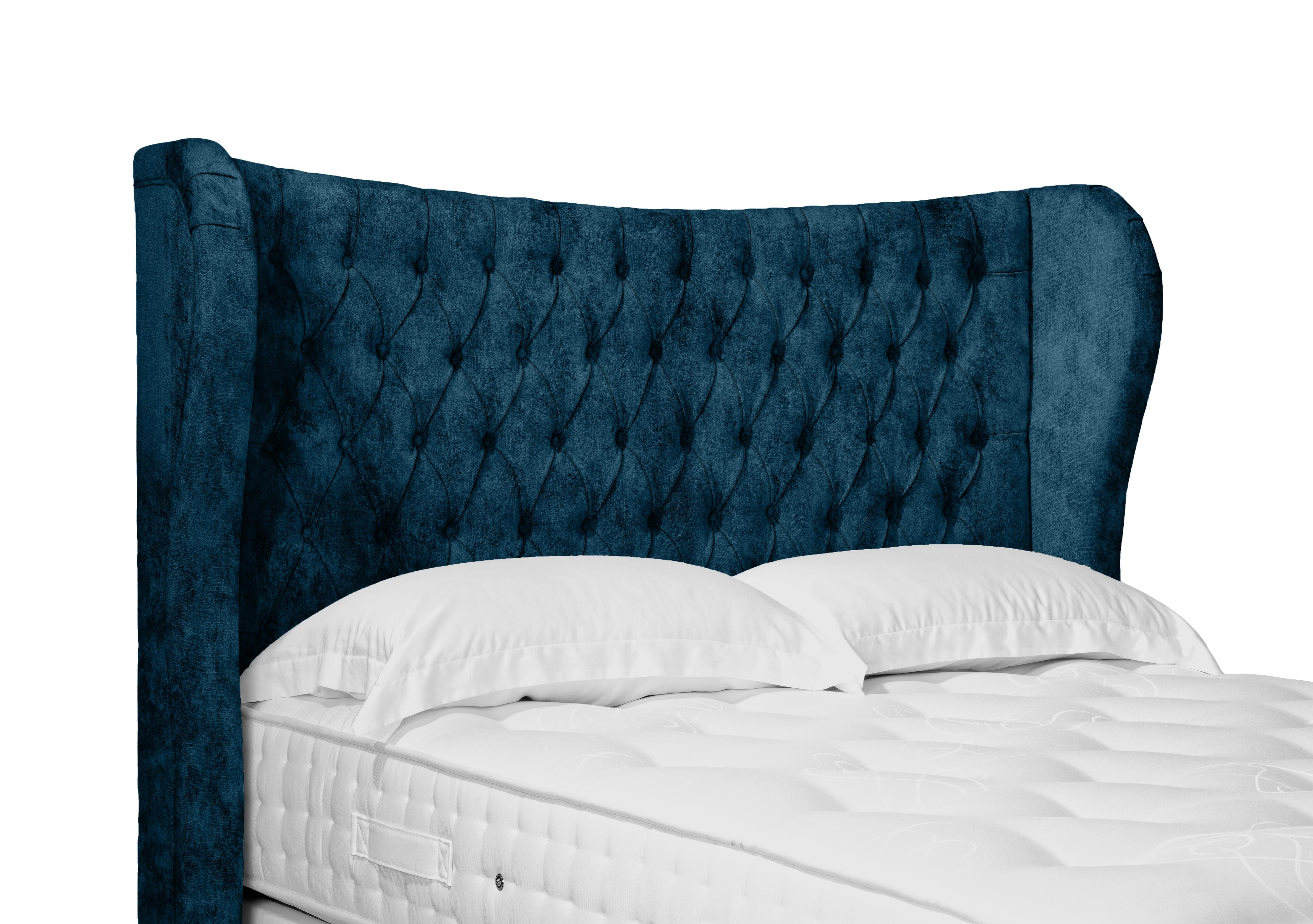 Camber High Floor Standing Headboard in Daytona Ocean on Furniture Village