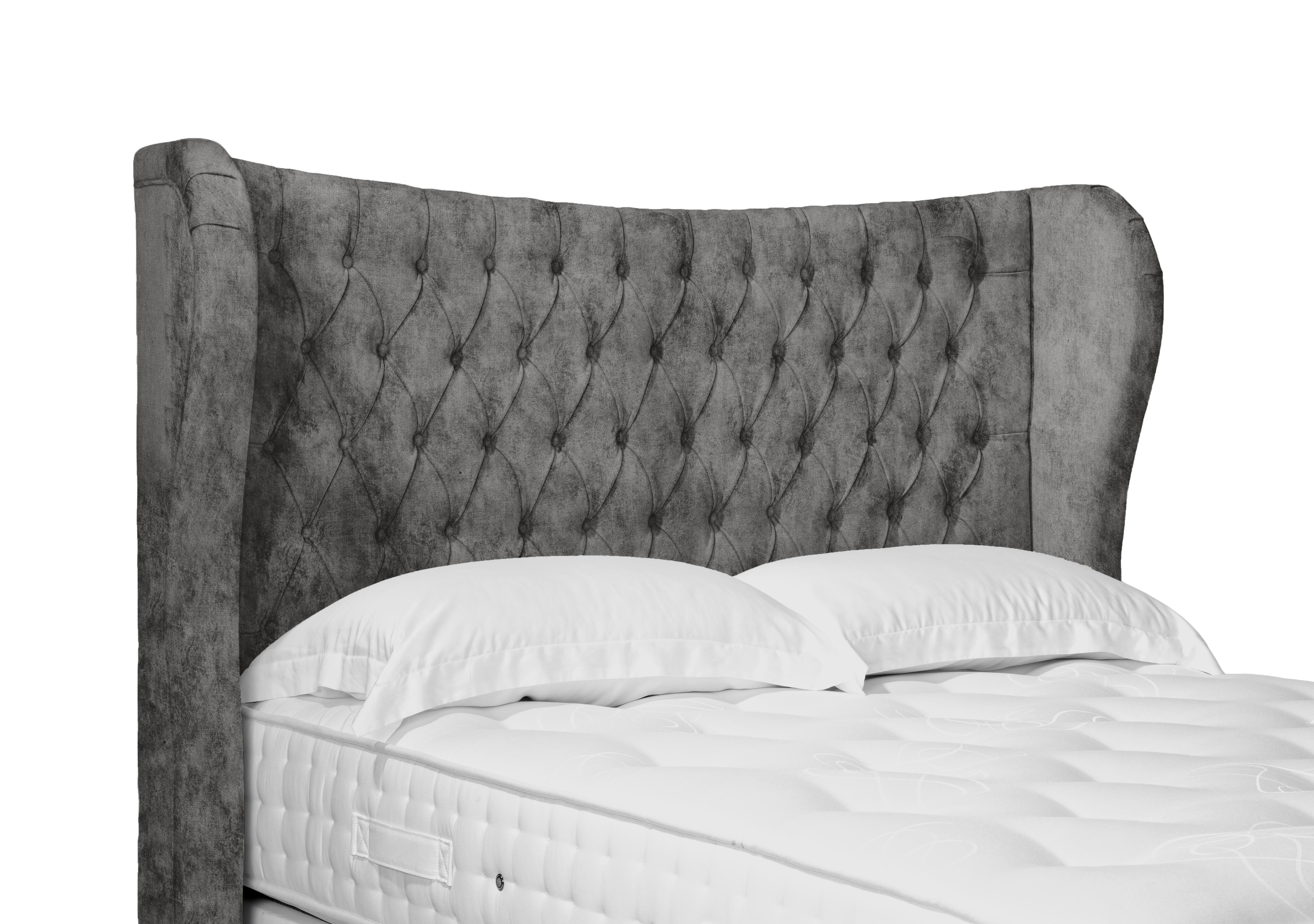 Camber High Floor Standing Headboard in Daytona Pebble on Furniture Village