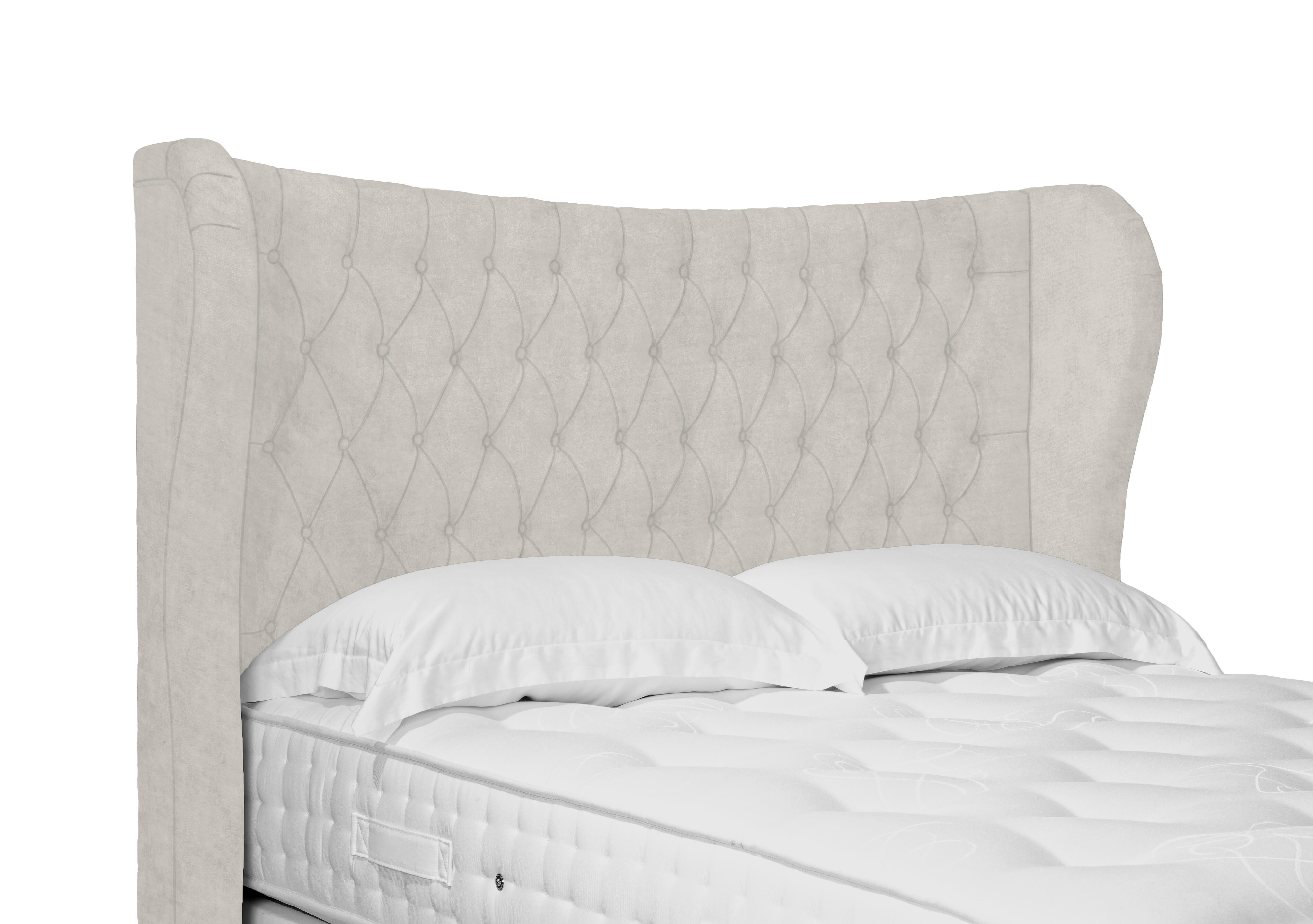 Artisan Collection Camber High Floor Standing Headboard in Plush Ecru on Furniture Village
