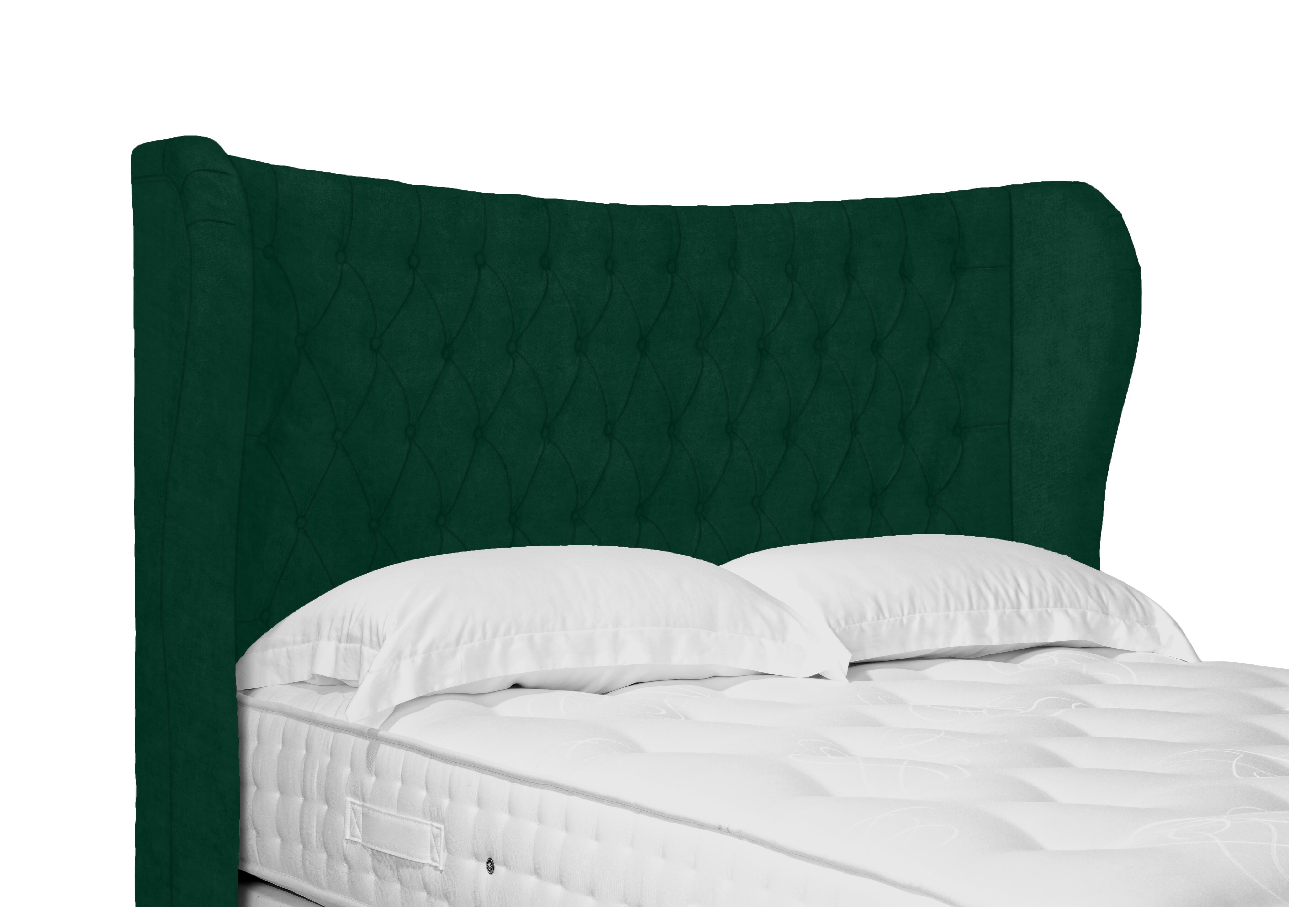 Artisan Collection Camber High Floor Standing Headboard in Plush Emerald on Furniture Village