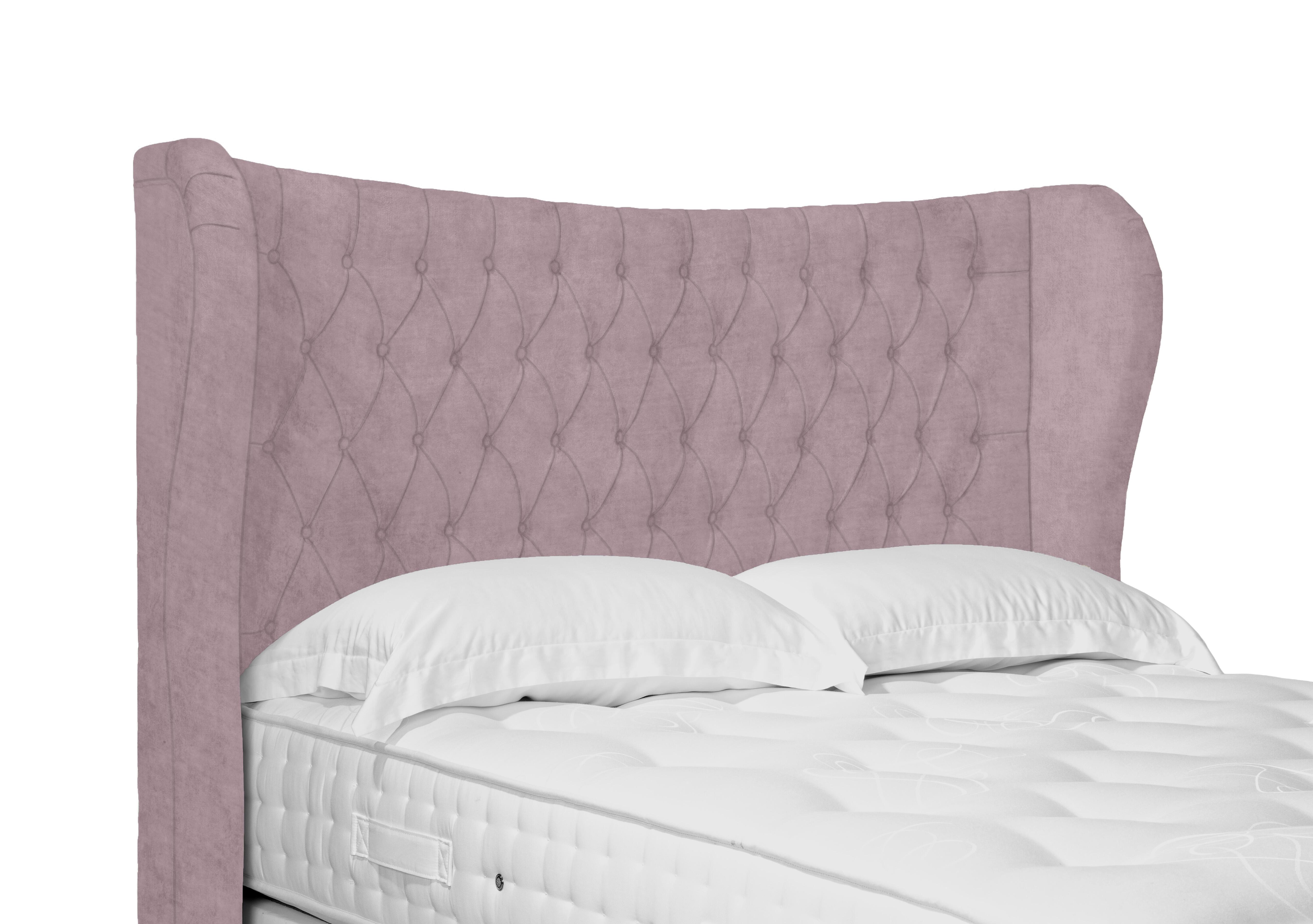 Artisan Collection Camber High Floor Standing Headboard in Plush Lilac on Furniture Village