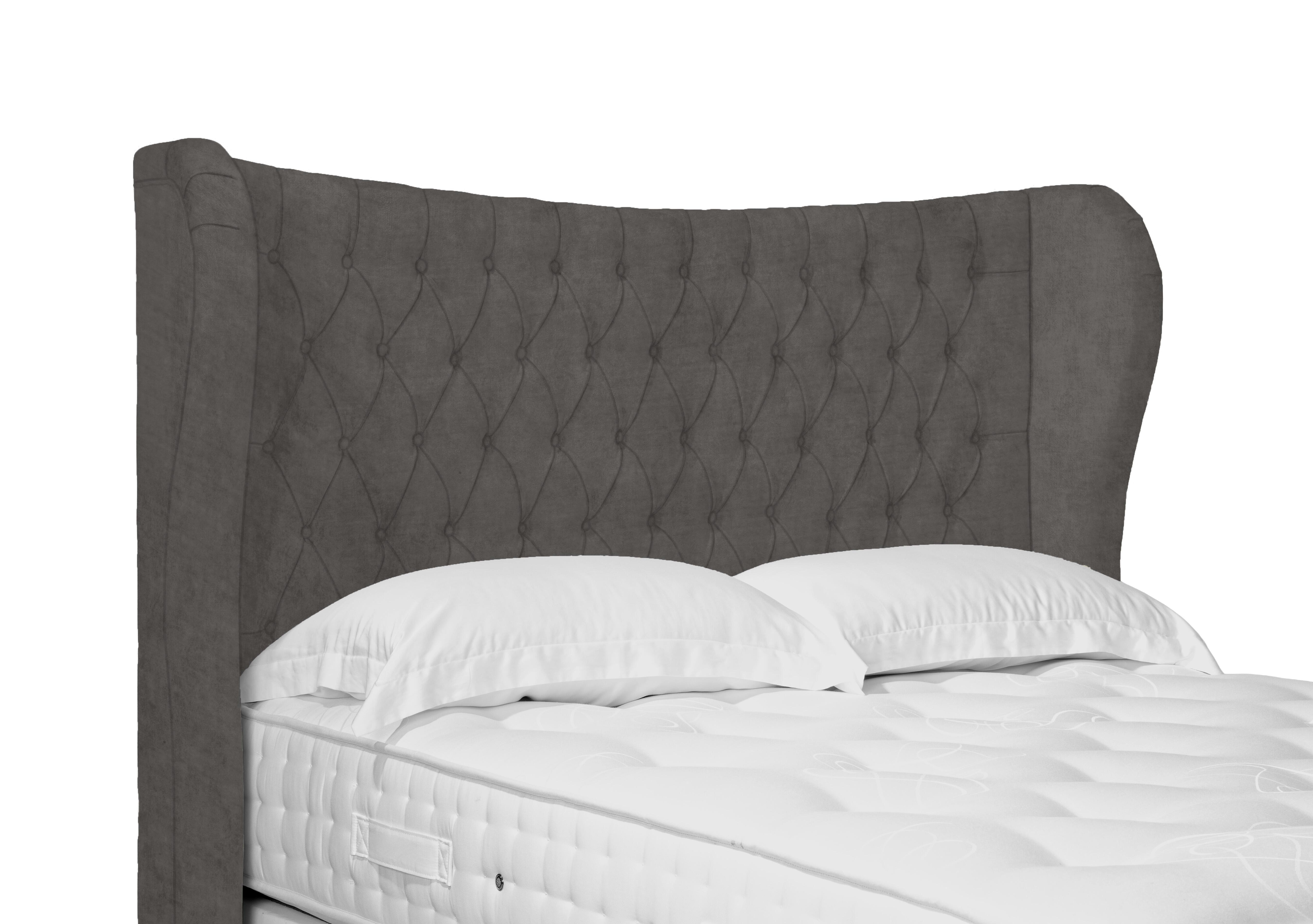 Artisan Collection Camber High Floor Standing Headboard in Plush Mole on Furniture Village