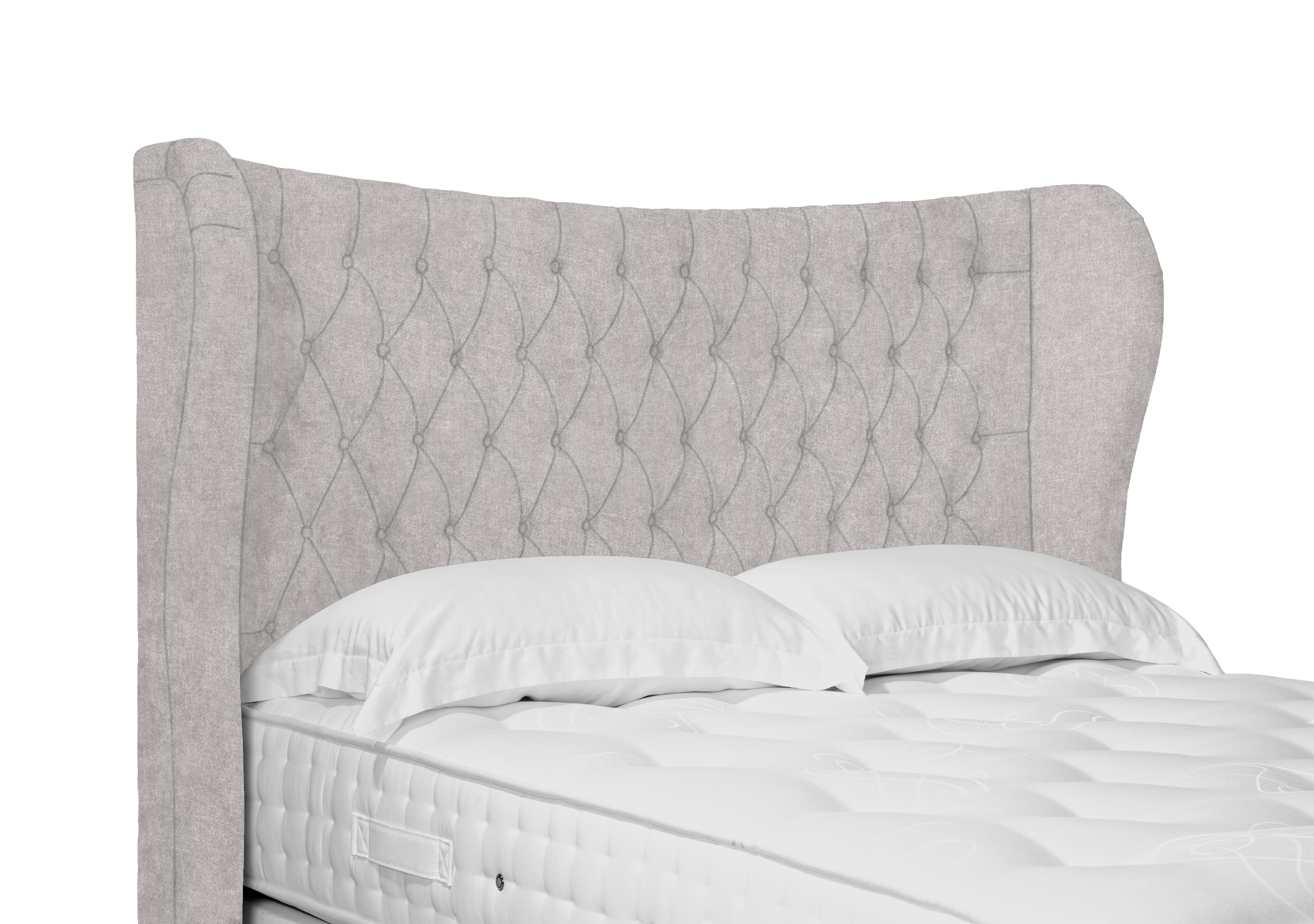 Artisan Collection Camber High Floor Standing Headboard in Tweed Stone on Furniture Village
