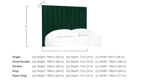 Artisan Collection Dot High Floor Standing Headboard in  on Furniture Village