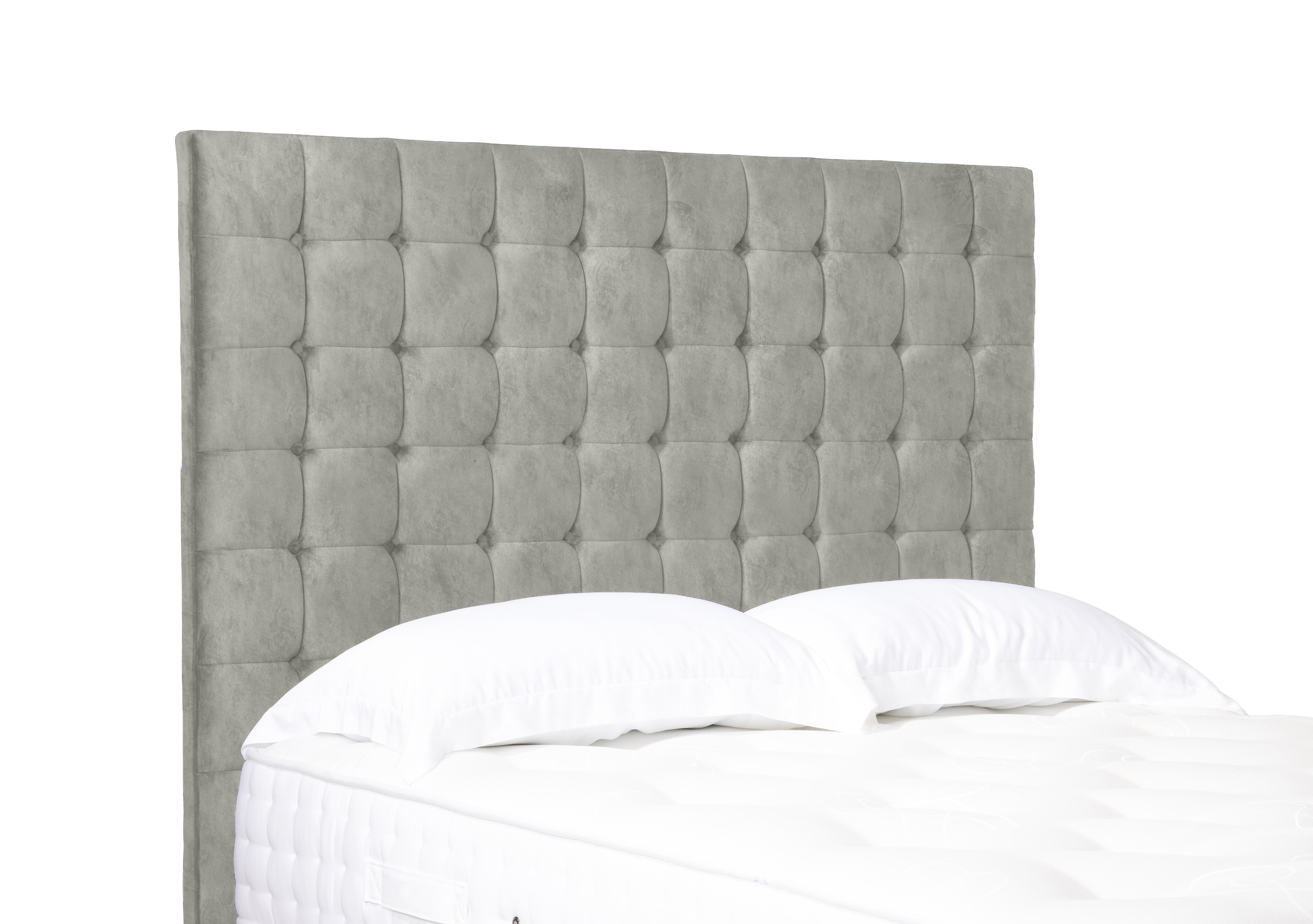 Artisan Collection Dot High Floor Standing Headboard in Dapple Oyster on Furniture Village