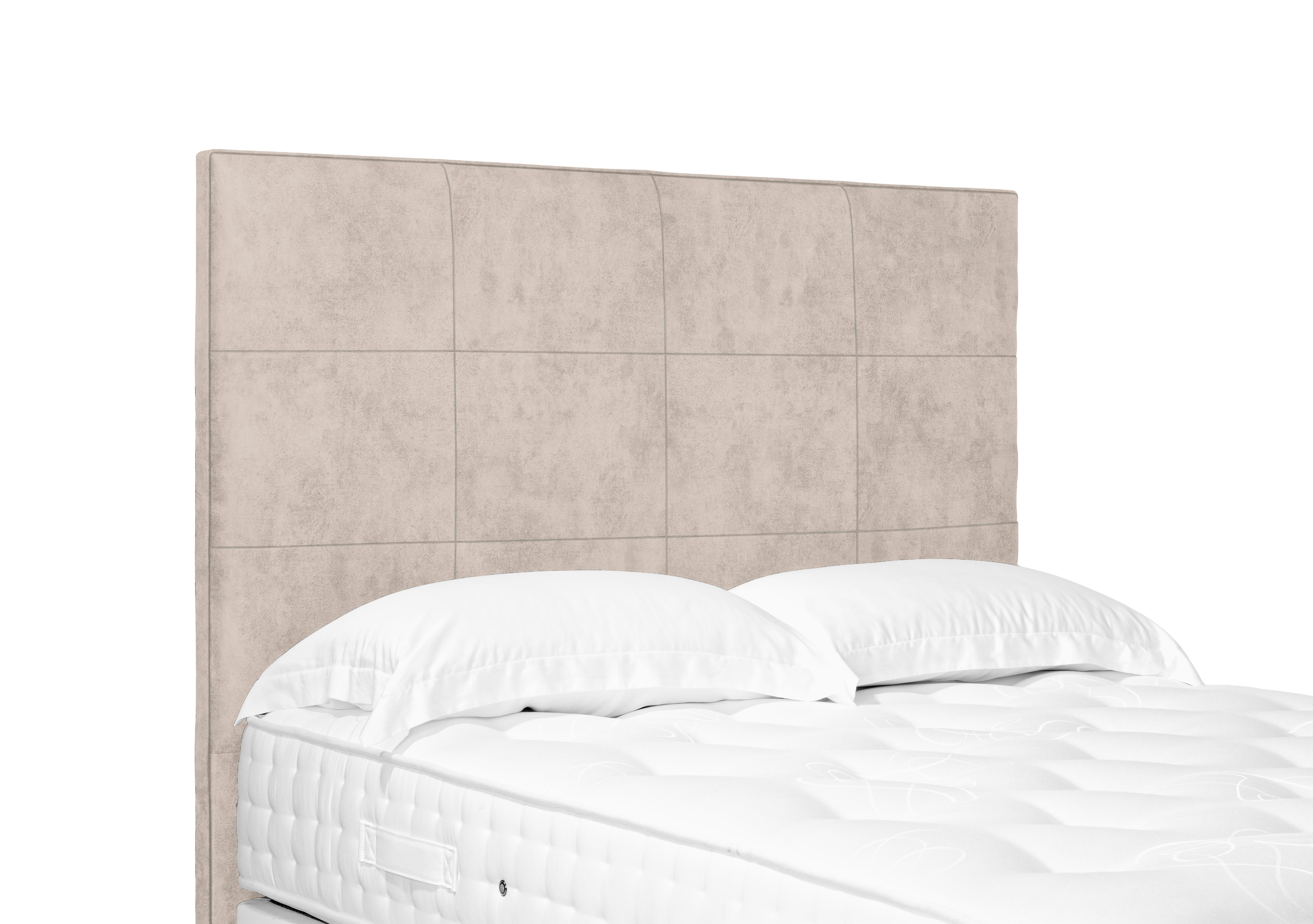Artisan Collection Elwood High Floor Standing Headboard in 901 Sandstone Pearl on Furniture Village