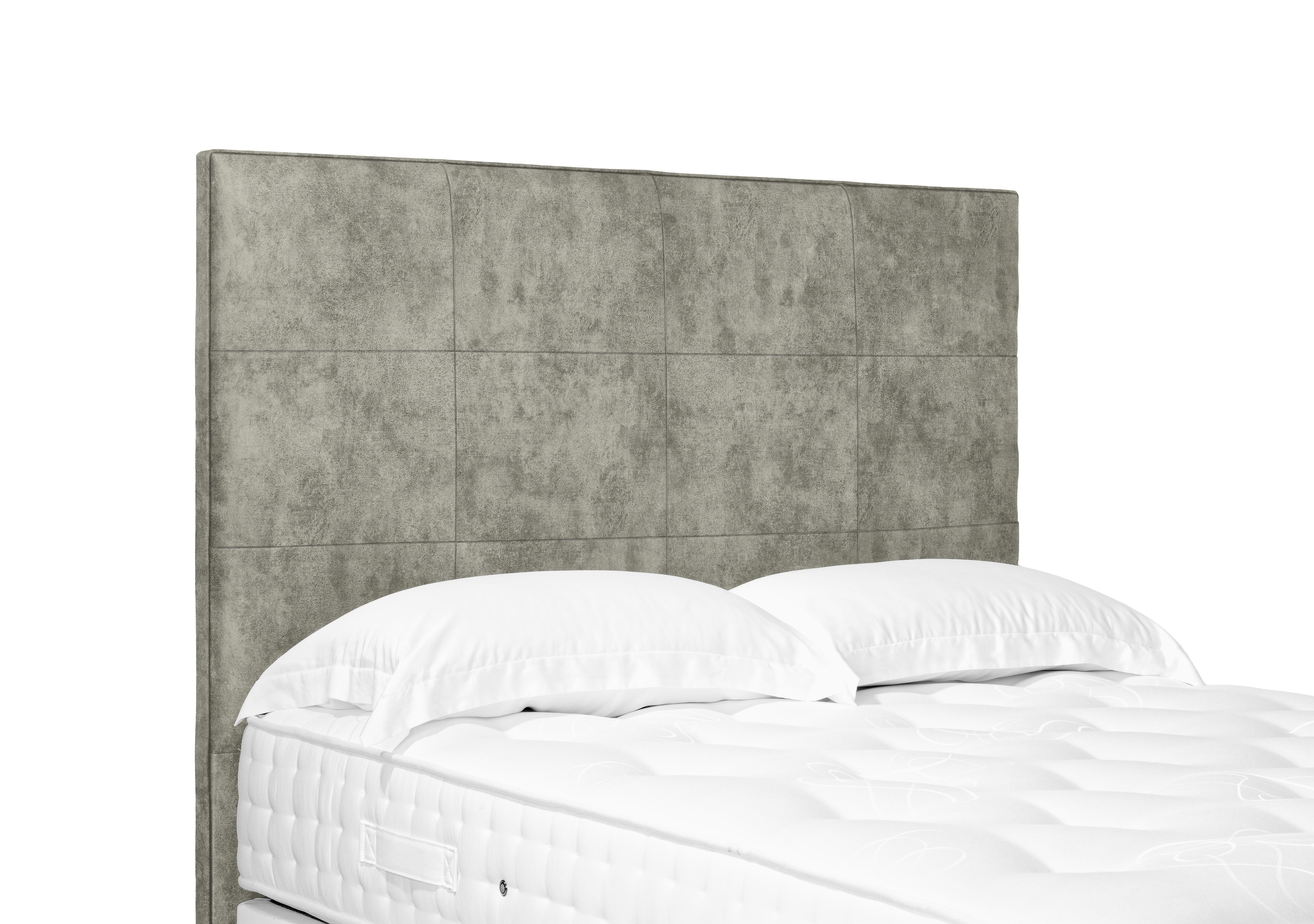 Artisan Collection Elwood High Floor Standing Headboard in Dapple Oyster on Furniture Village